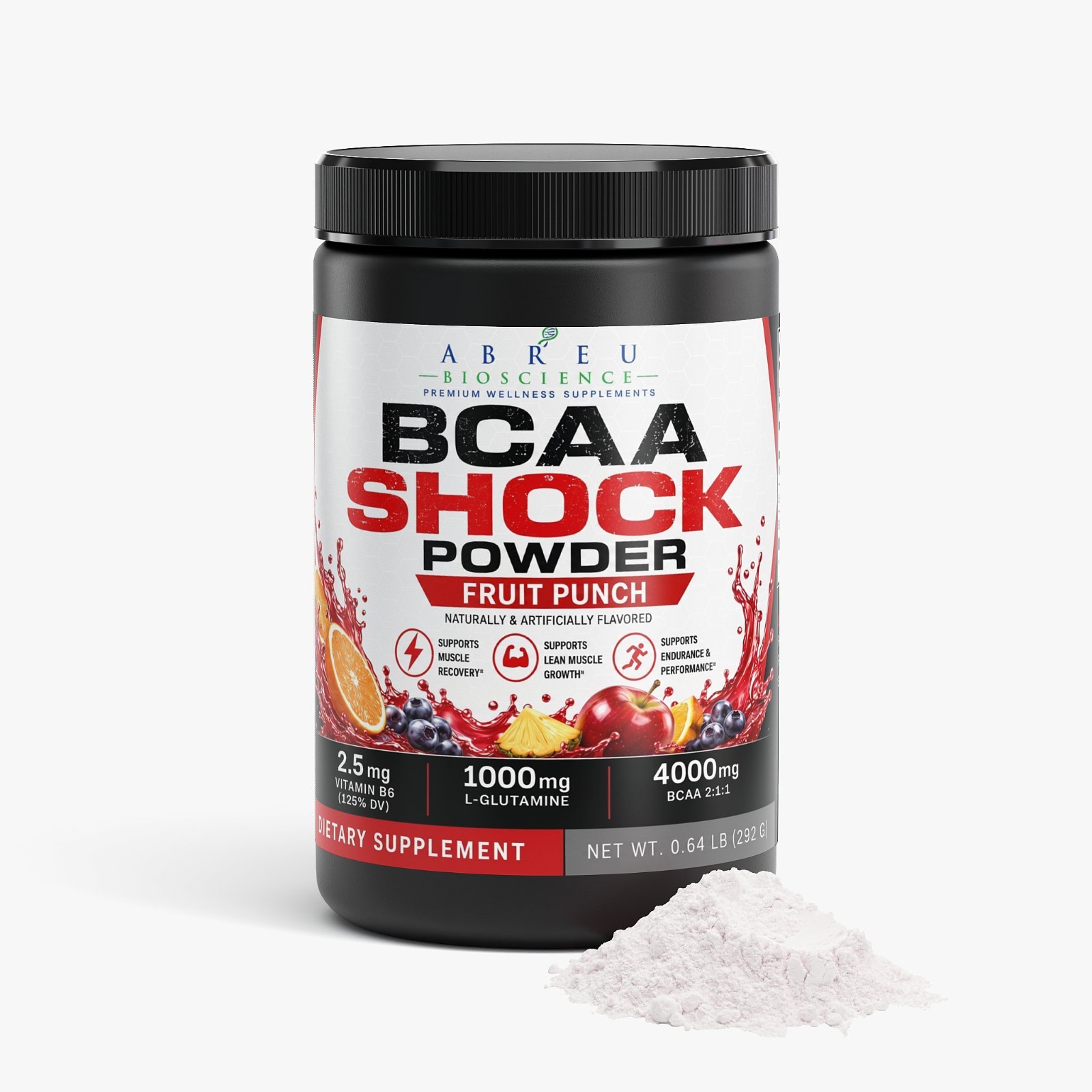Abreu BioScience BCAA Shock (Fruit Punch)