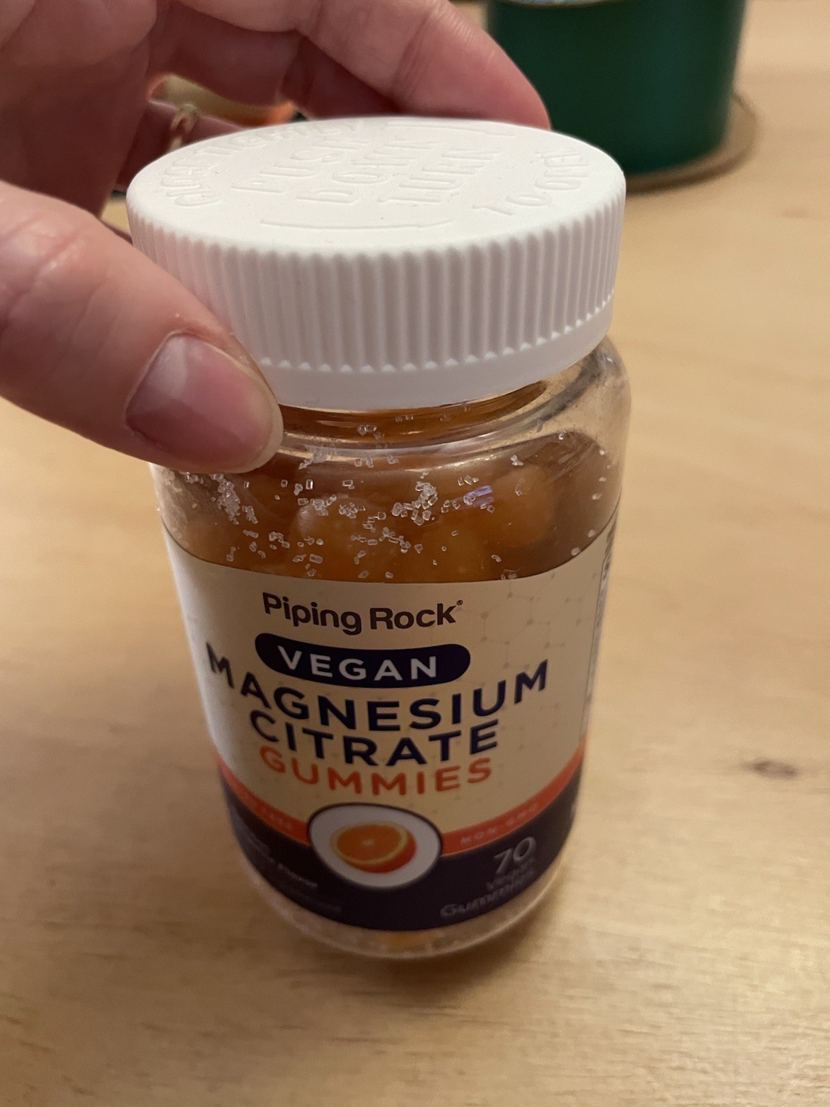 New 70 Vegan Magnesium Citrate Gummies Tangerine Flavor NON-GMO Gluten Free