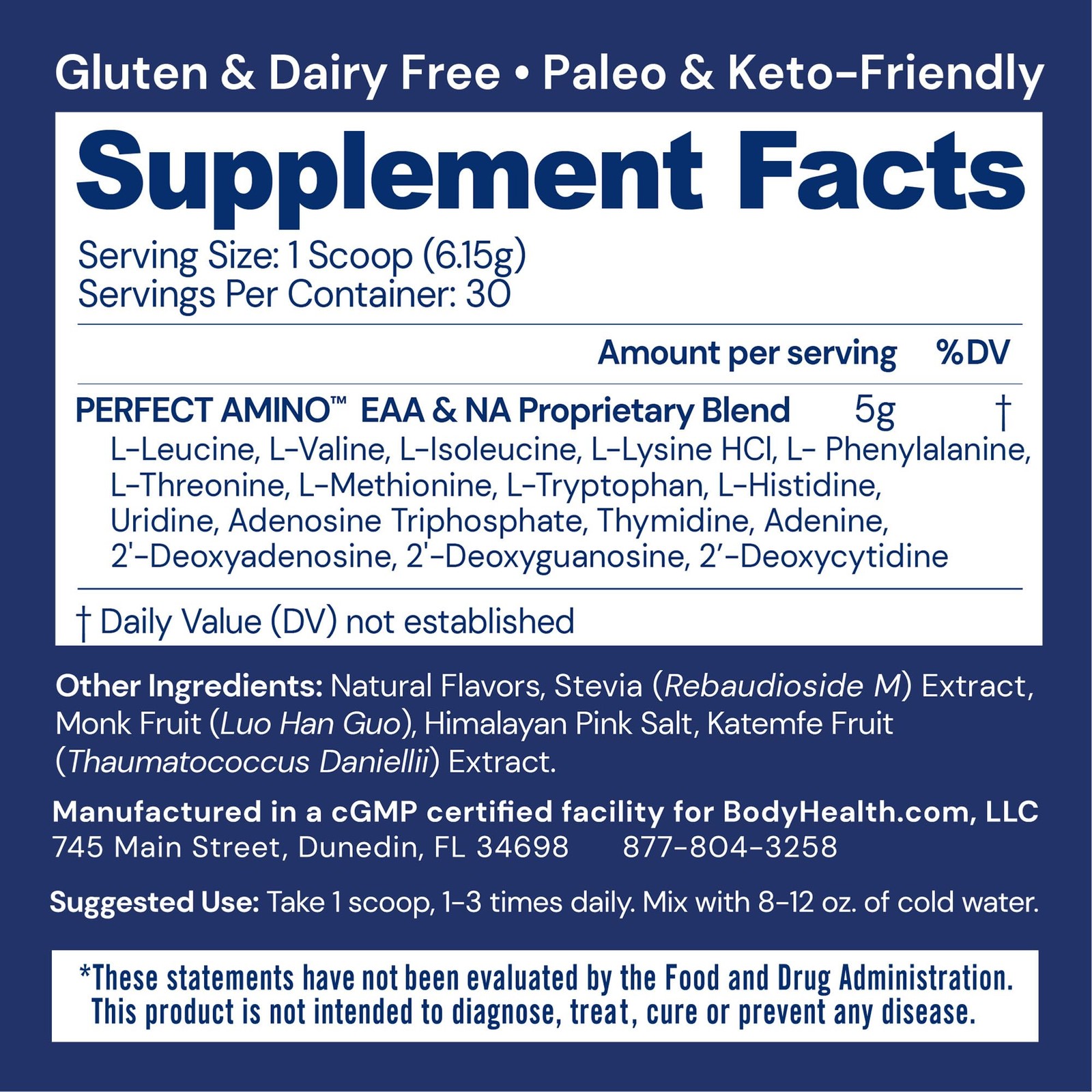 Perfectamino Powder – BCAA and EAA Powder for Pre and Post Workout – Amino Acid