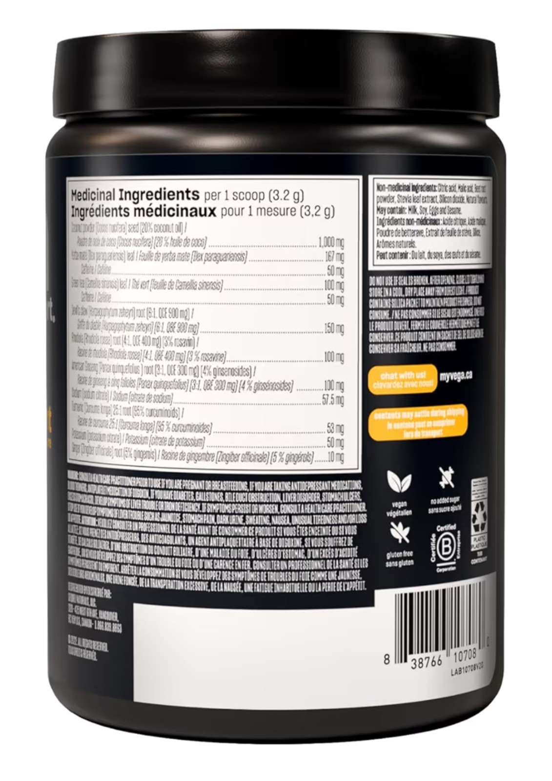 Vega Sport Pre-Workout Berry + C4 Ultimate Icy Blue Razz 64 Servings