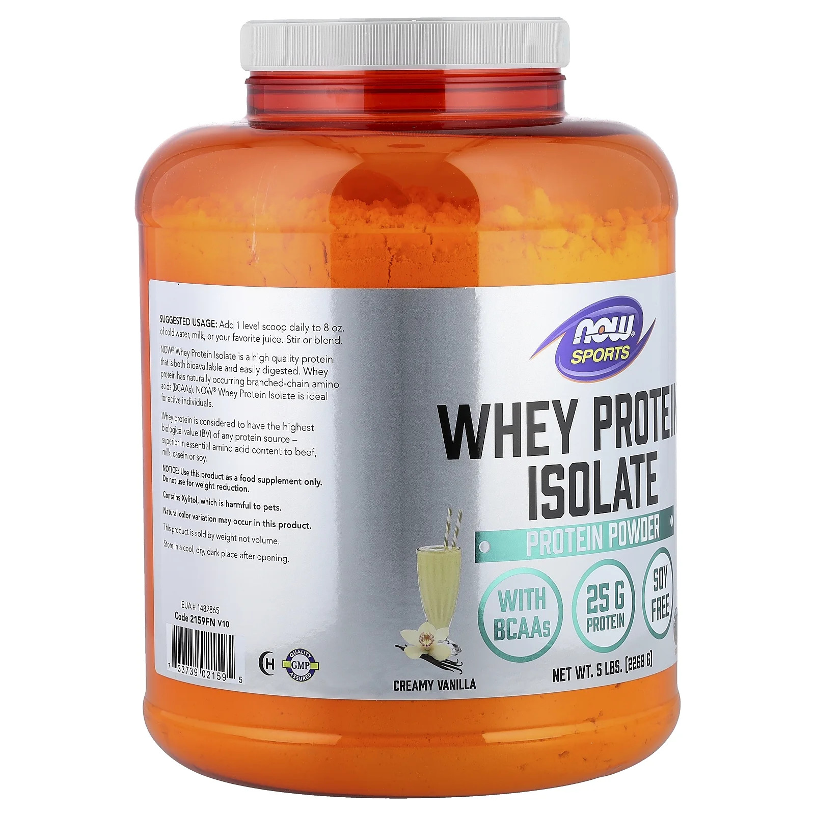 Foods Whey Protein Isolate Vanilla 5 Lbs Powder
