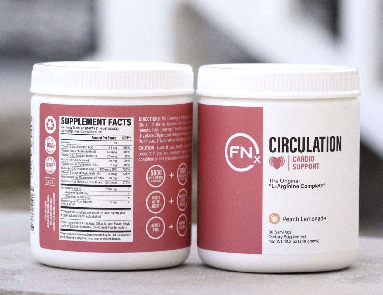 (2) Pack Fenix Nutrition Circulation – Peach Lemonade EXPRESS SHIPPING