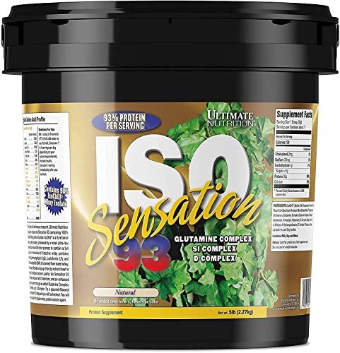Iso Sensation 93 Whey Protein Isolate Powder – 30 gm of Protein Natural, 5 lbs