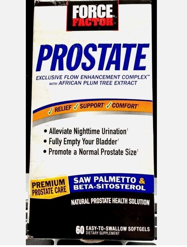 Force Factor Prostate Prostate Health Solution 60 Easy-To-Swallow Softgels 2028