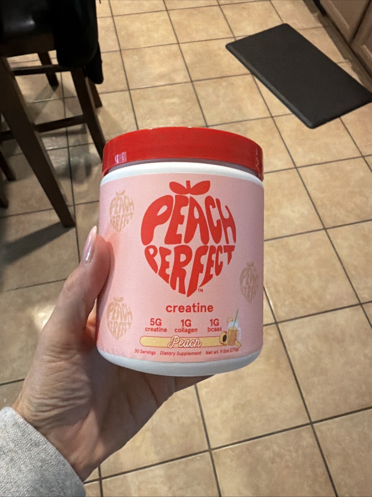 Peach Perfect Creatine Monohydrate Powder, Glute Builder Creatine for Women