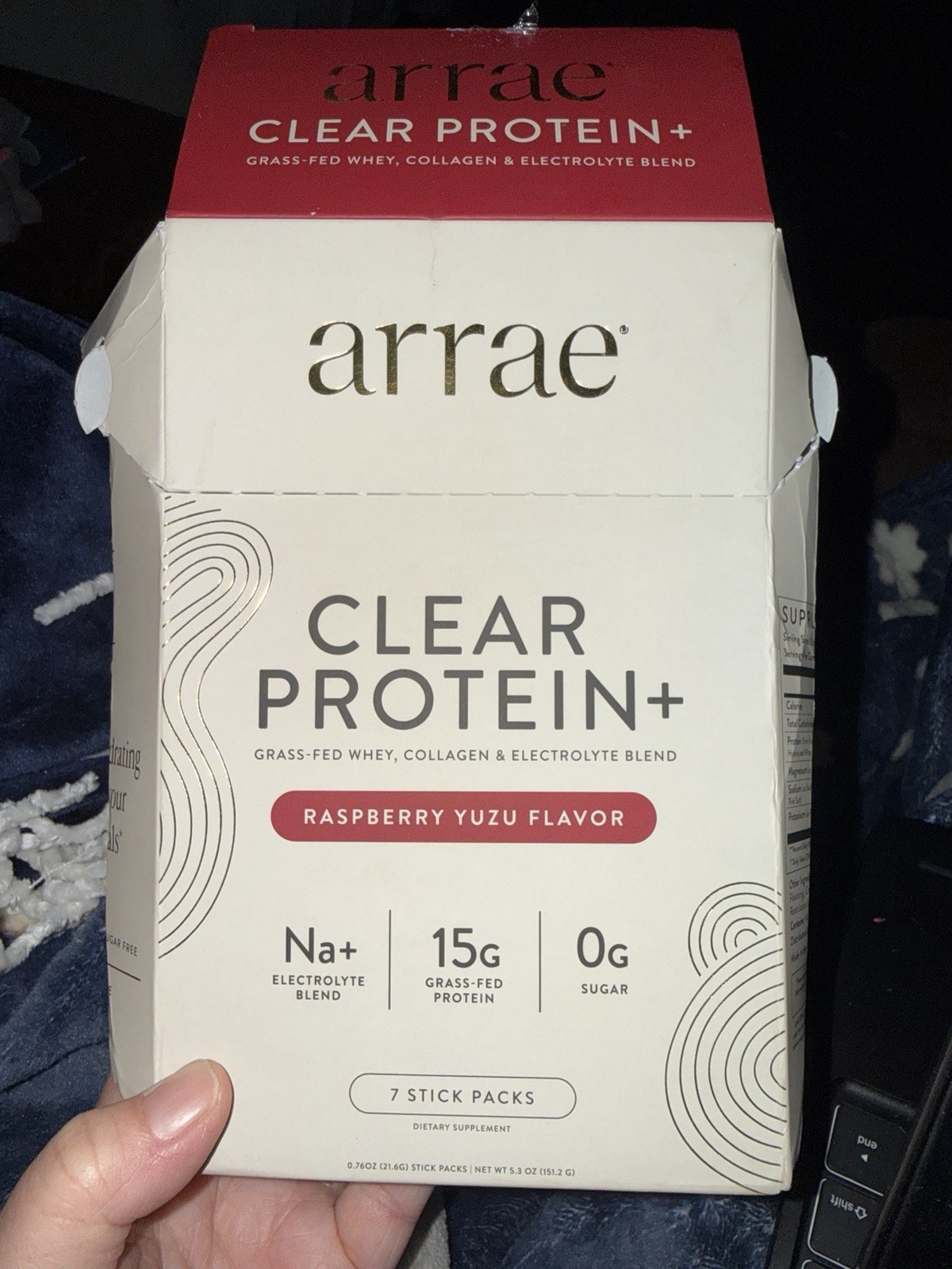 arrae Clear Protein+ Raspberry Yuzu 7ct exp 5/2027