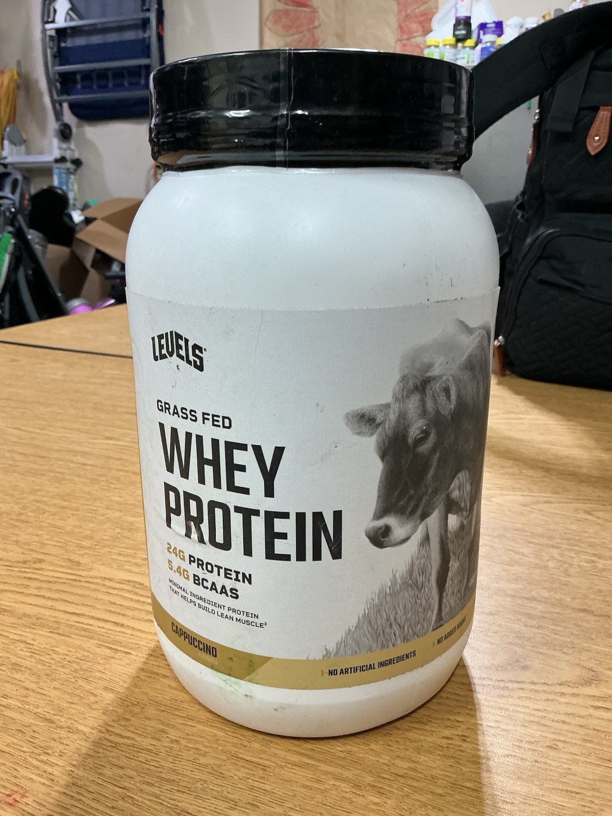 Grass Fed Whey Protein Powder, Cappuccino, 2 lb (907 g)
