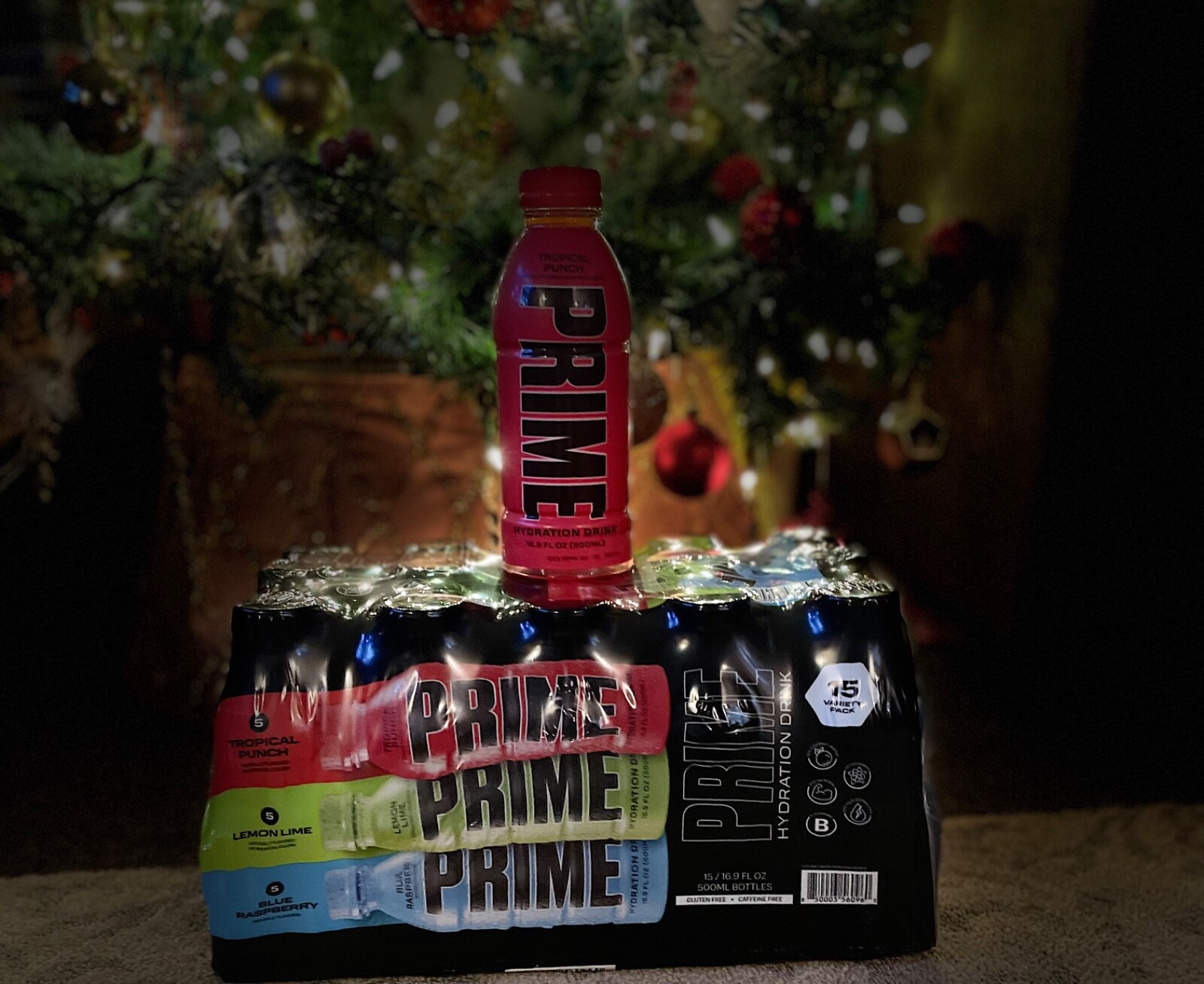 Prime Hydration Drink “Tropical Punch” Flavor 16 oz Bottles KSI and Logan Paul 