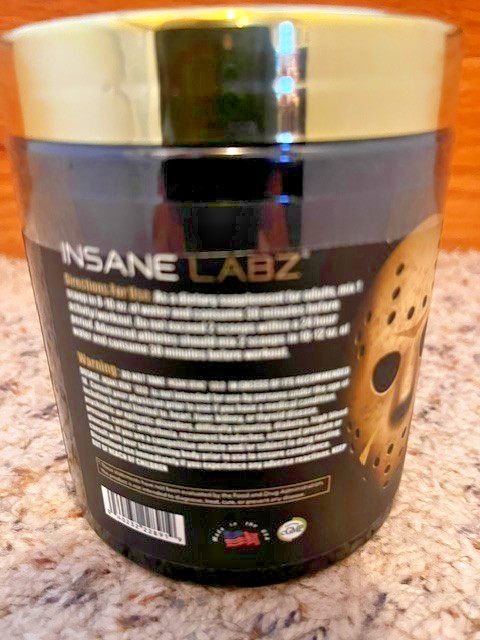 Insane Labz Veinz Non Stimulant Preworkout Pump Powder Nitric Oxide Booster