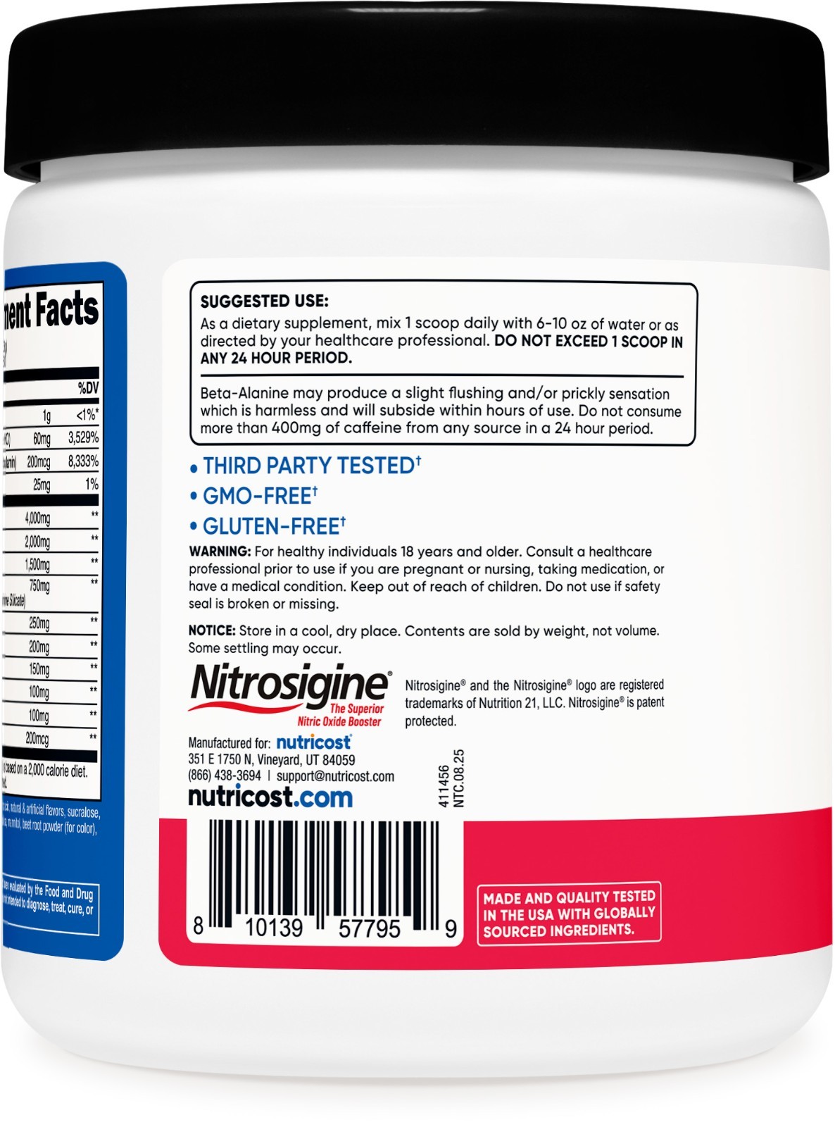 Nutricost Pre-Workout Powder (Strawberry Kiwi) 30 Servings – GMO-Free