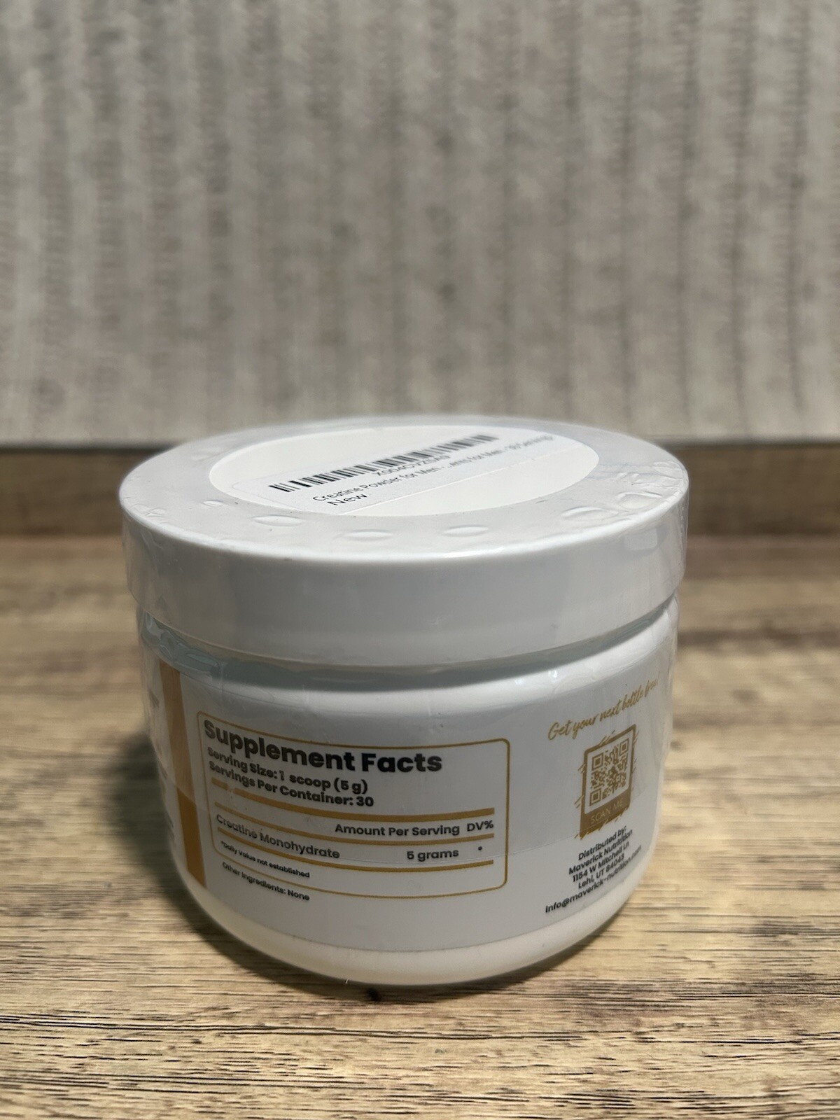 Creatine for Men Powder 30 Servings Maverick Nutrition Monohydrate