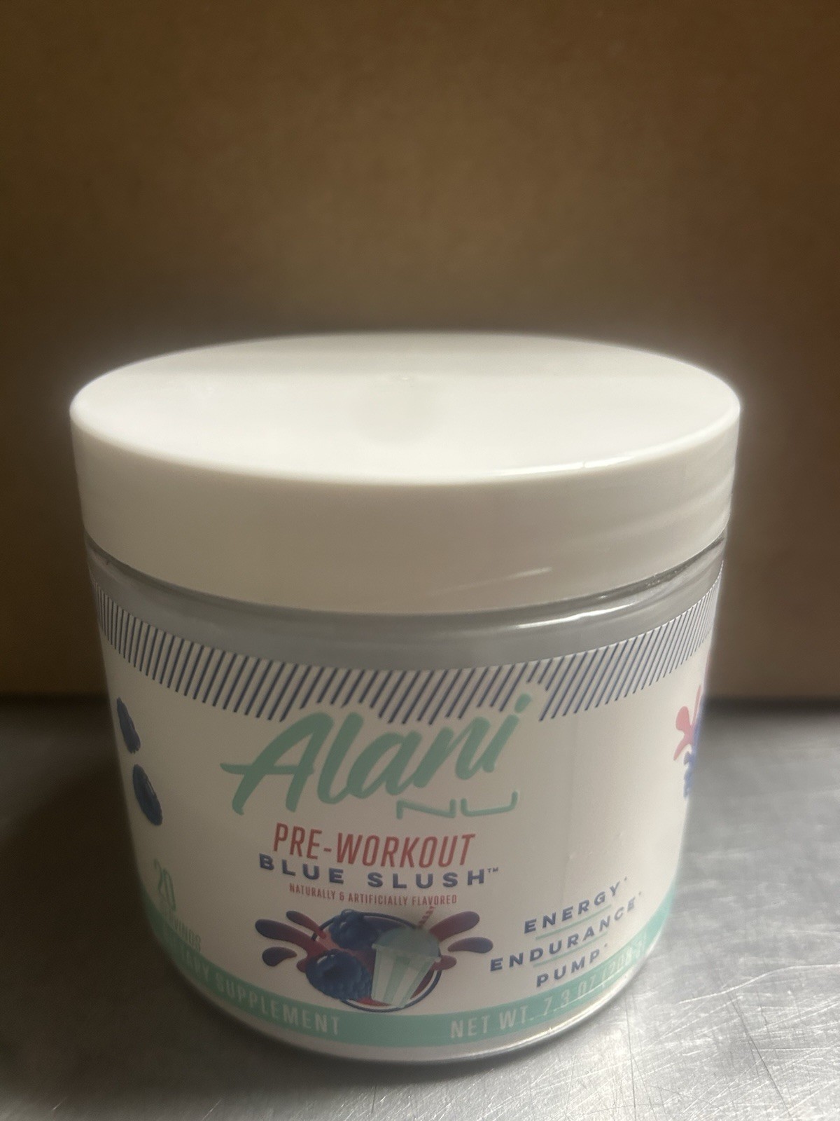 Alani Pre-Workout Powder Blue Slush 7.3 oz EXP: 08/27 (New/Unused)