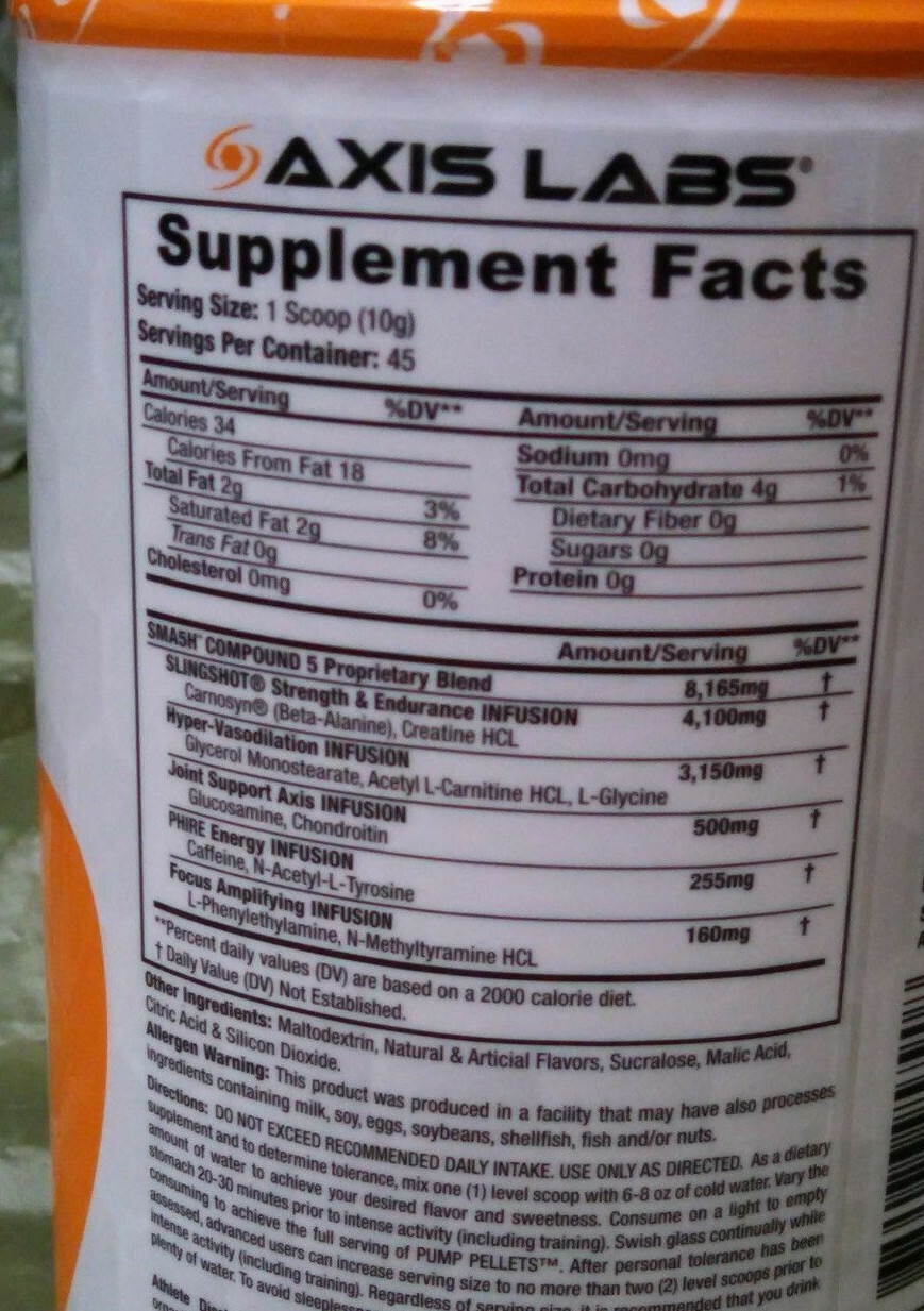 Axis Labs Sma5h Compound 5 – Watermelon 45 Servings – Best Date 12/2024