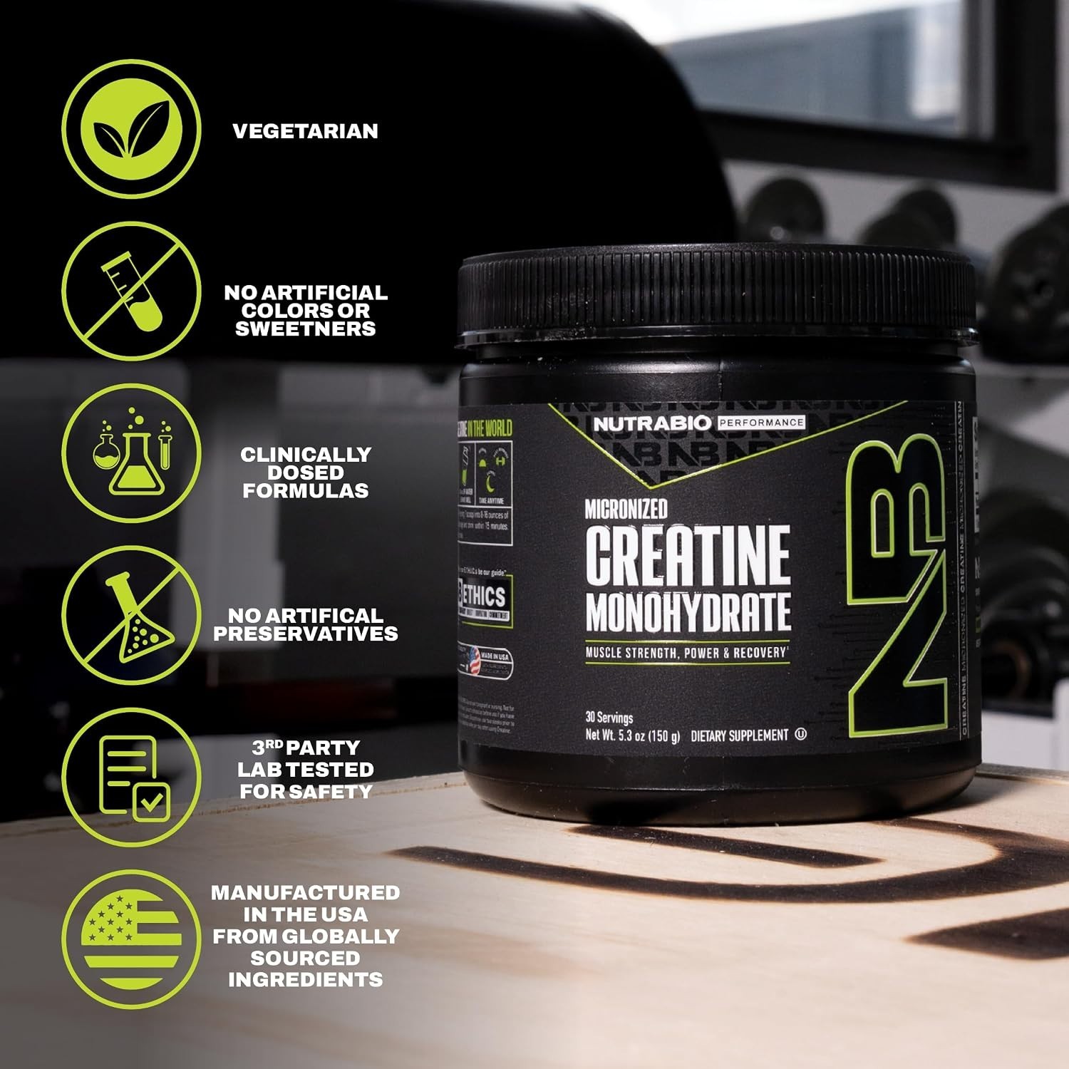 Micronized Creatine Monohydrate Powder 150g Unflavored 30 Servings