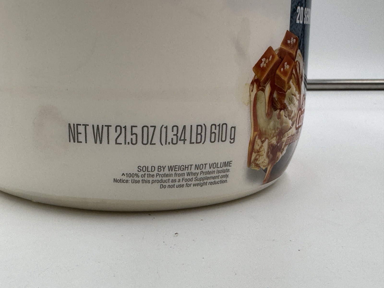 Dymatize ISO100 Whey Protein Powder Isolate Salted Caramel EXP 04/2028