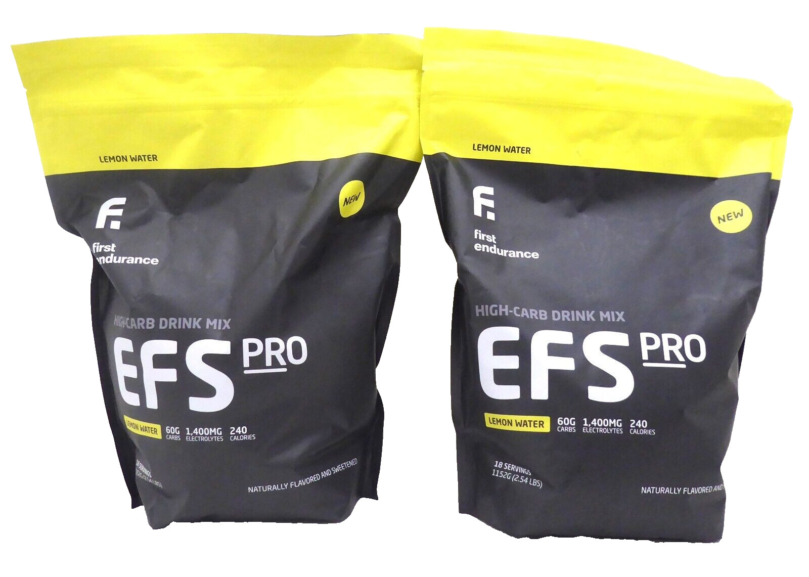 First Endurance EFS-Pro High Carb Drink Mix – Lemon Water, 18 Serving, 2 PACK