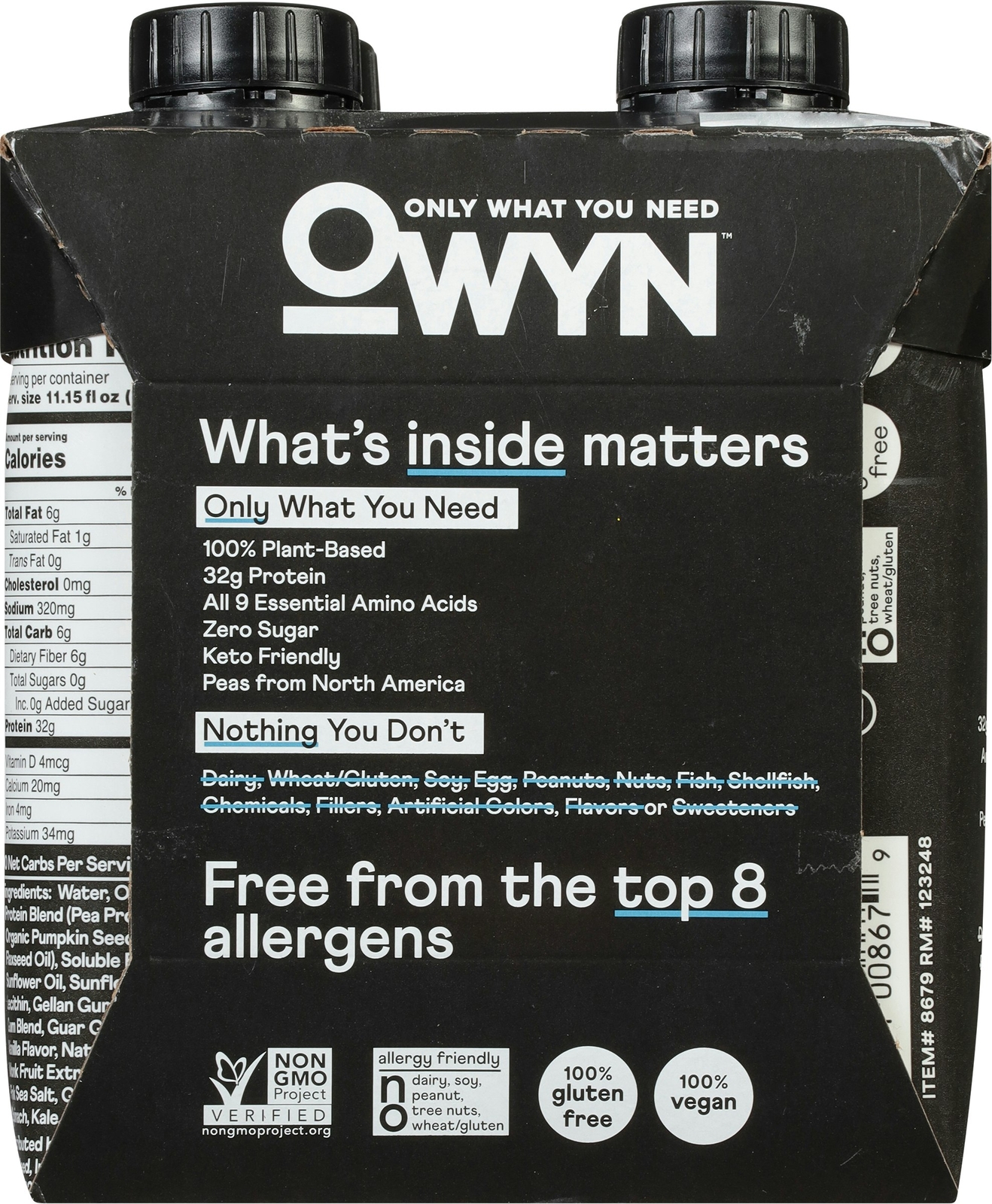 Owyn Elite Protein RTD 4 Pack Vanilla 44.6 fl oz (Pack of 3)