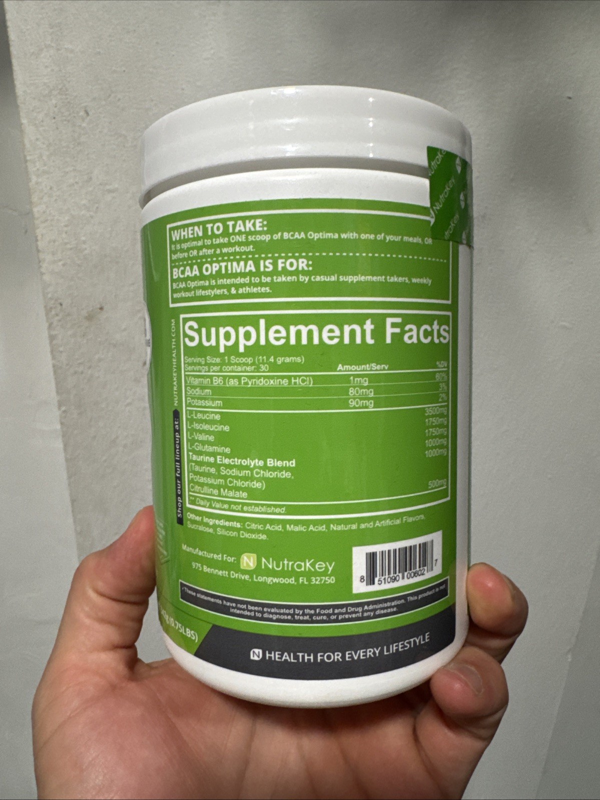 BCAA Optima, Tahitian Fruit Punch, 0.75 lbs (342 g) Read Description!