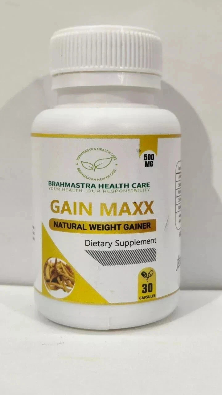 Gain Maxx Mass High Protein Mass Gainer Supplement 500mg Triple