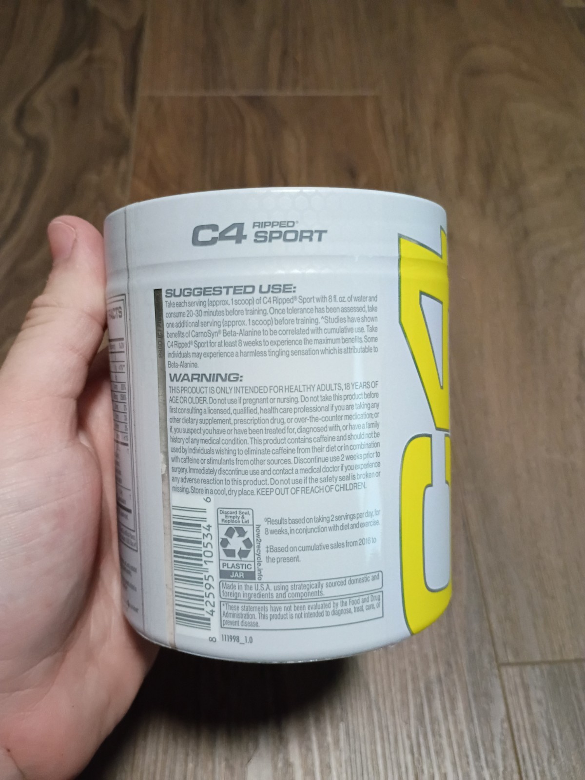 NEW C4 Ripped Super Sport Pre Workout Powder Arctic Snow Cone BEST BY: 01/26