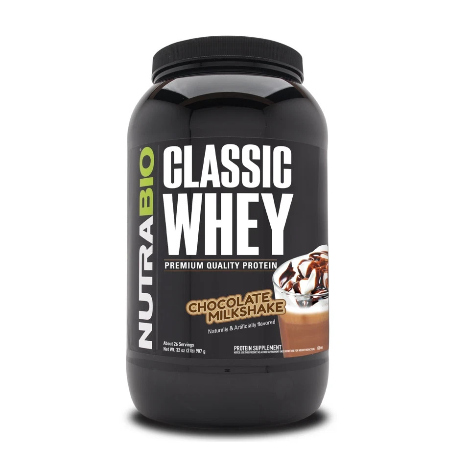 NUTRABIO CLASSIC WHEY 2LB – CHOCOLATE MILKSHAKE TASTES GREAT EASY MIX
