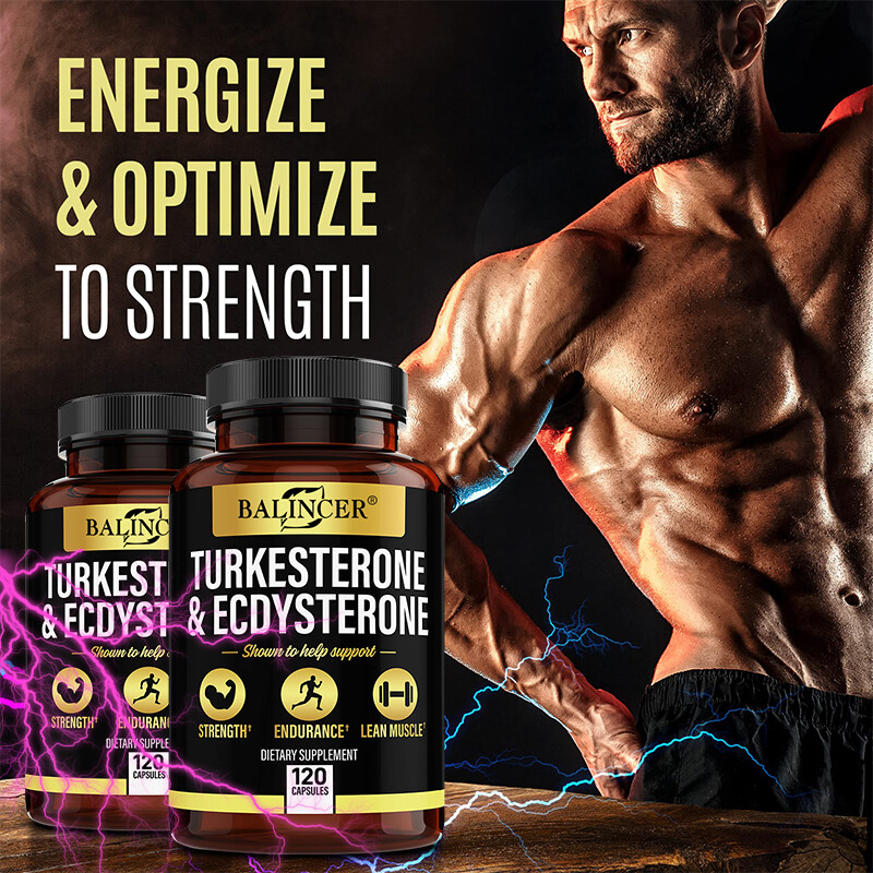 Turkesterone Capsules, 120 Capsules – Non-GMO & Gluten Free Supplement