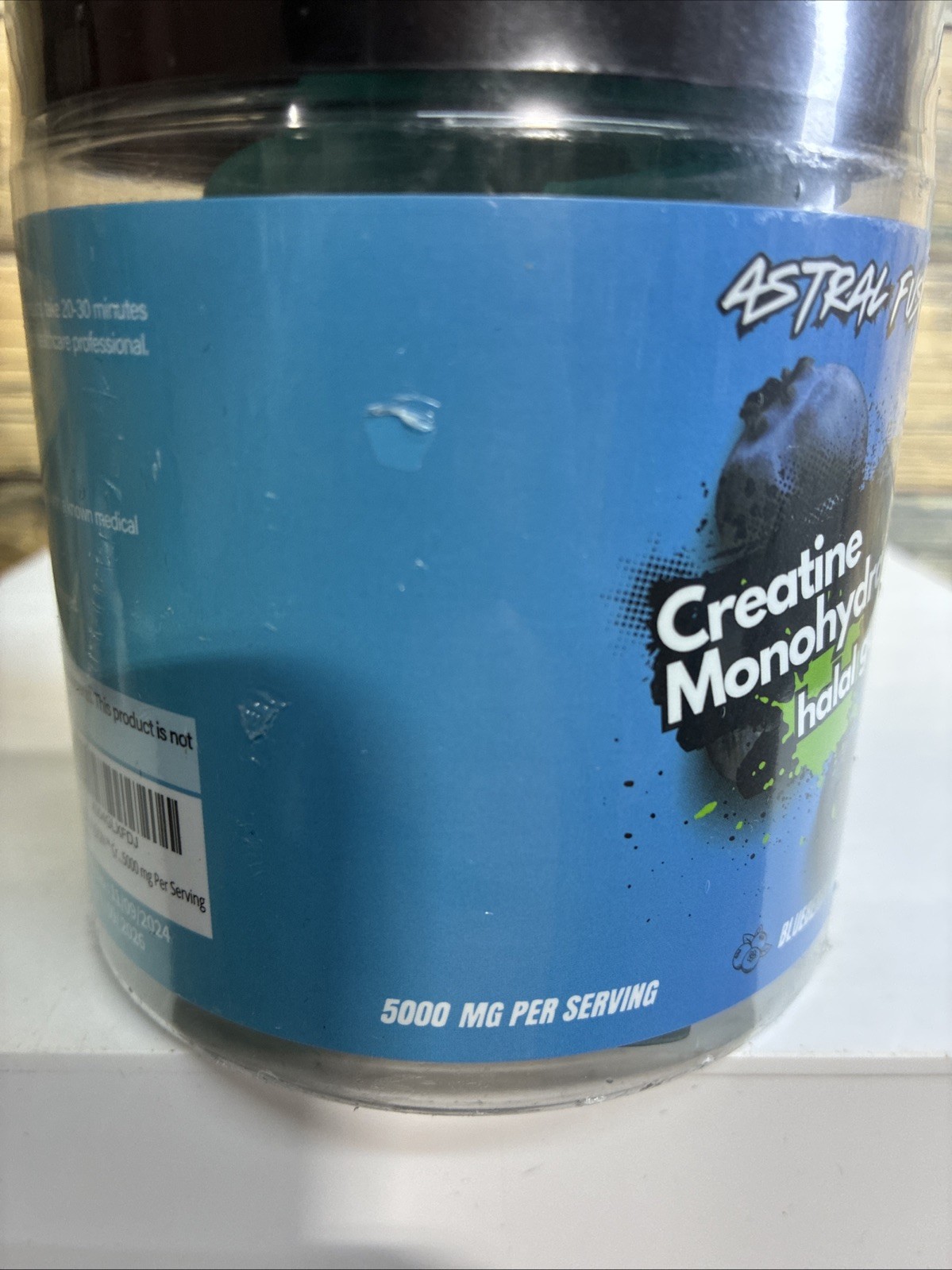 Creatine Monohydrate Gummies – 120 Count, 5000mg, Blueberry Flavor, LOT OF 2😳