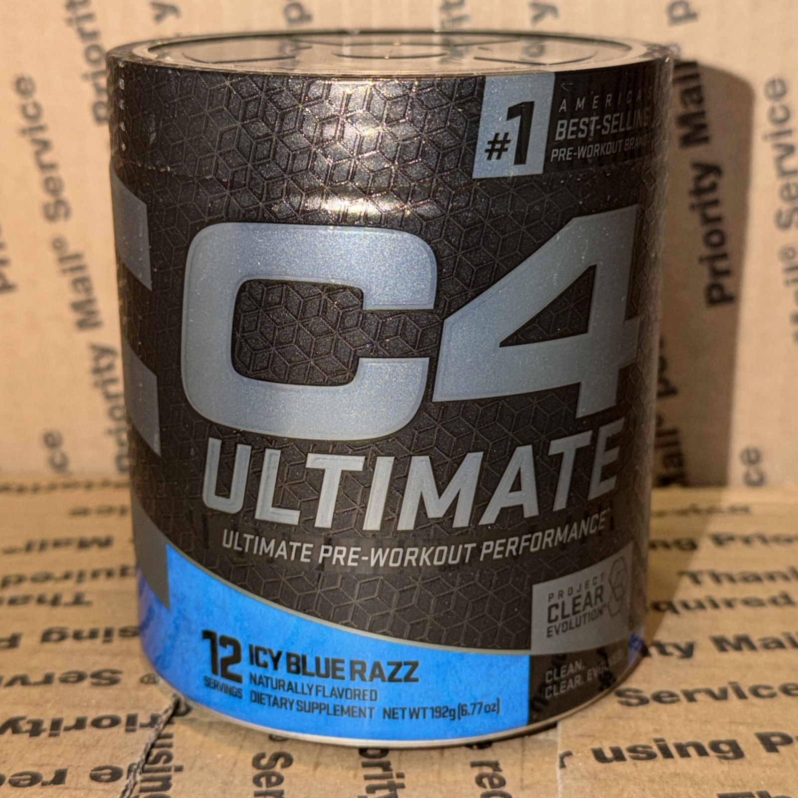 Cellucor C4 Ultimate Pre-Workout Supplement Icy Blue Razz 12 Servings Ex: 11/26