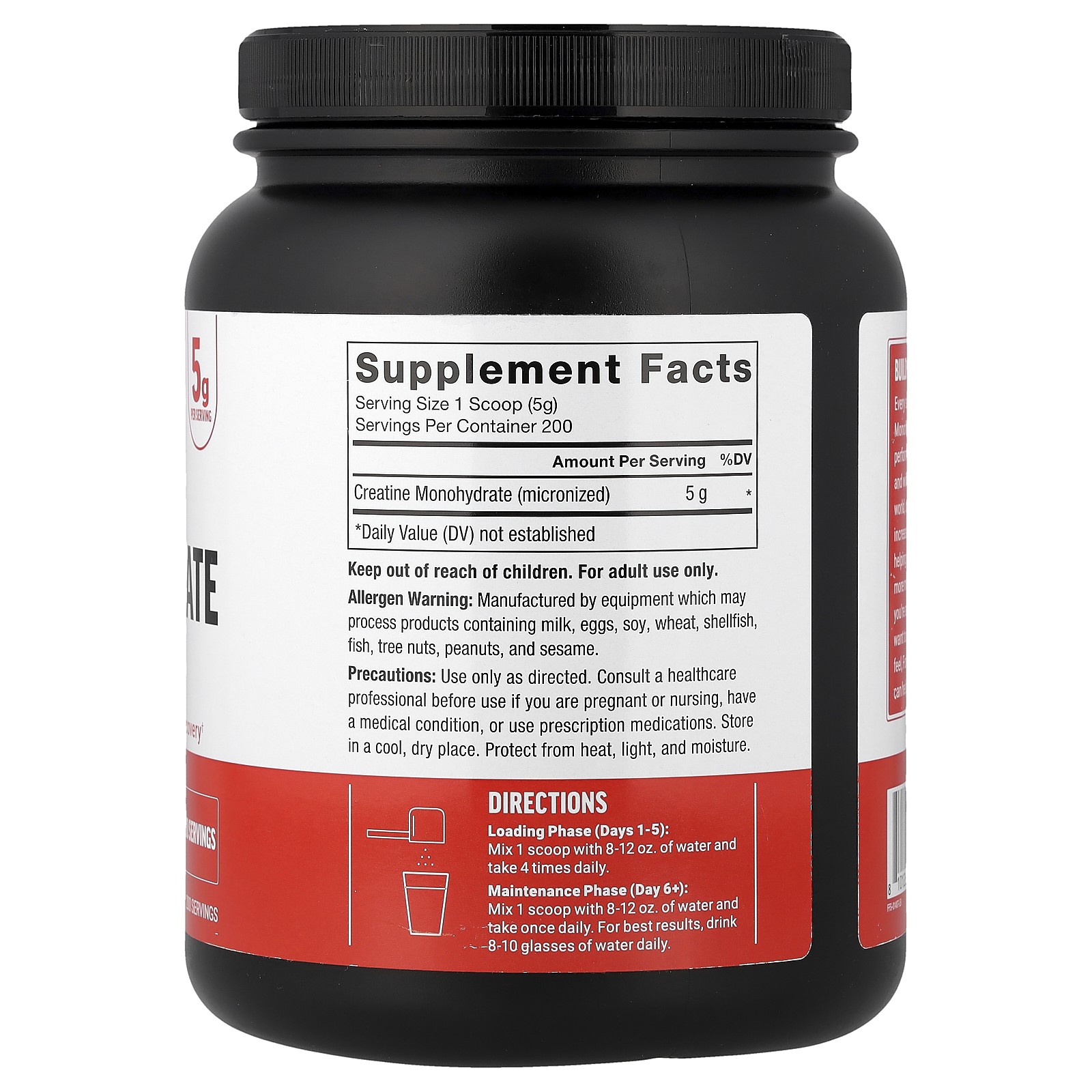 Creatine Monohydrate Powder, Unflavored, 35.3 oz (1 kg)