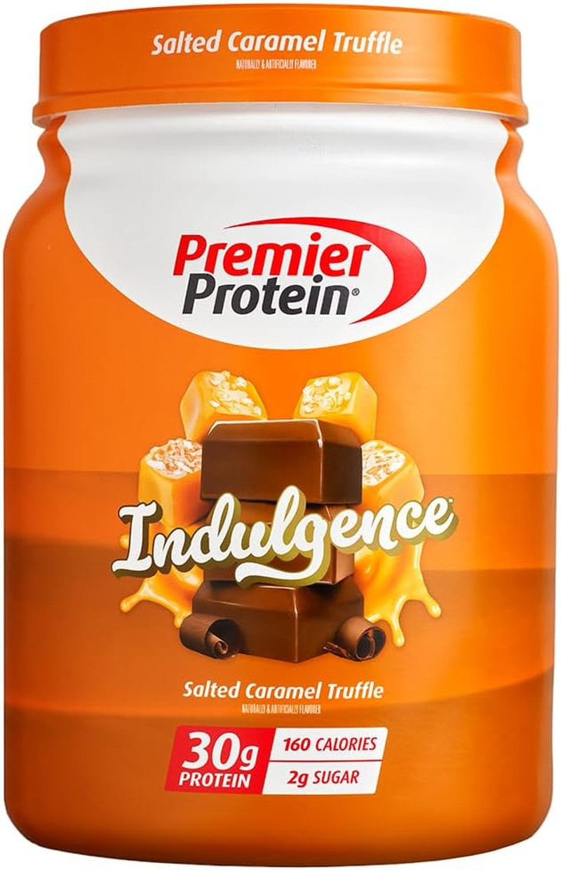Premier Protein Indulgence Protein Powder, 30G Protein, 3G Sugar, Salted Caramel