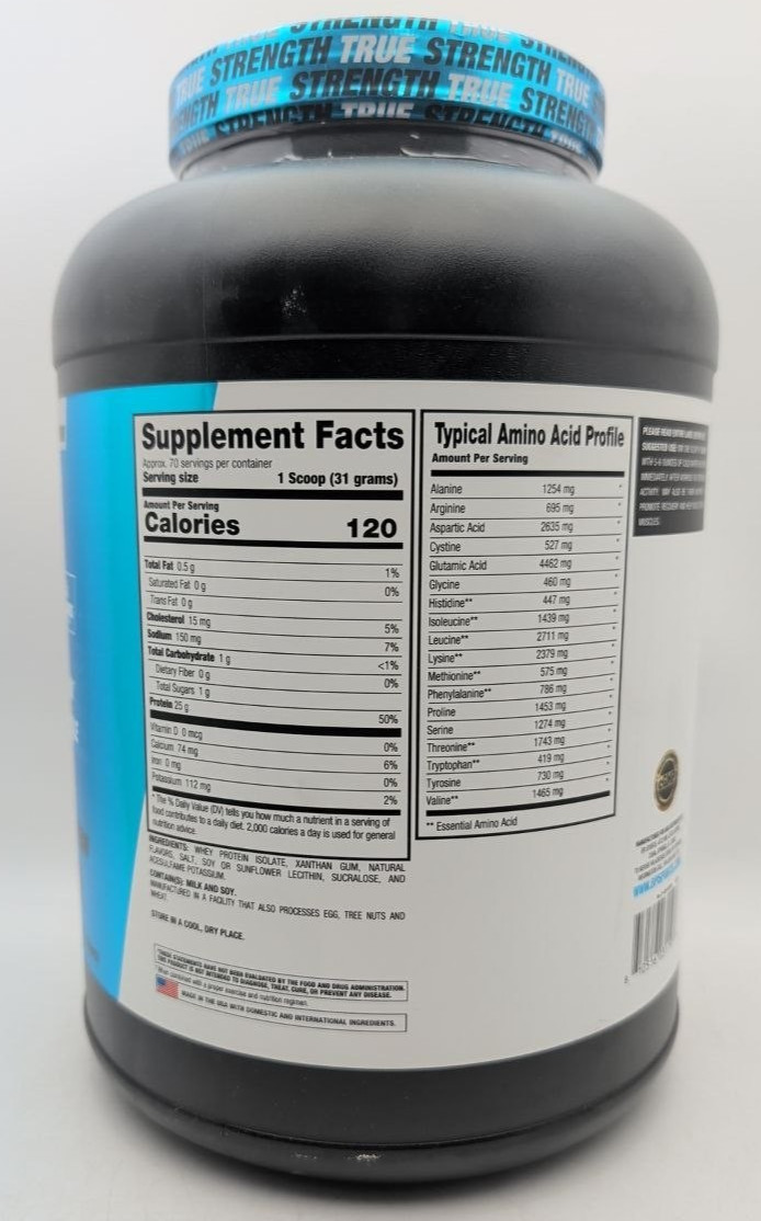 BPI Sports ISO HD Pure Isolate Protein Powder Vanilla Cookie 4.8 Lbs 70 Servings