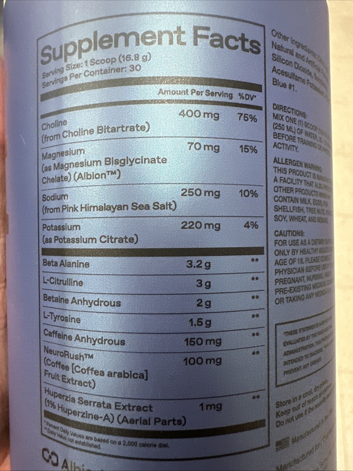 ONE OF ONE Sport Pre-Workout – Clean Energy & Focus with NeuroRush – Bombsicle