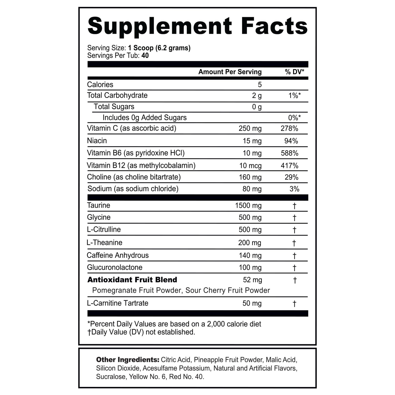 G Fuel Sonic 2.0 Energy Drink Powder, Pre Workout Caffeine Mix for Gaming, Su…