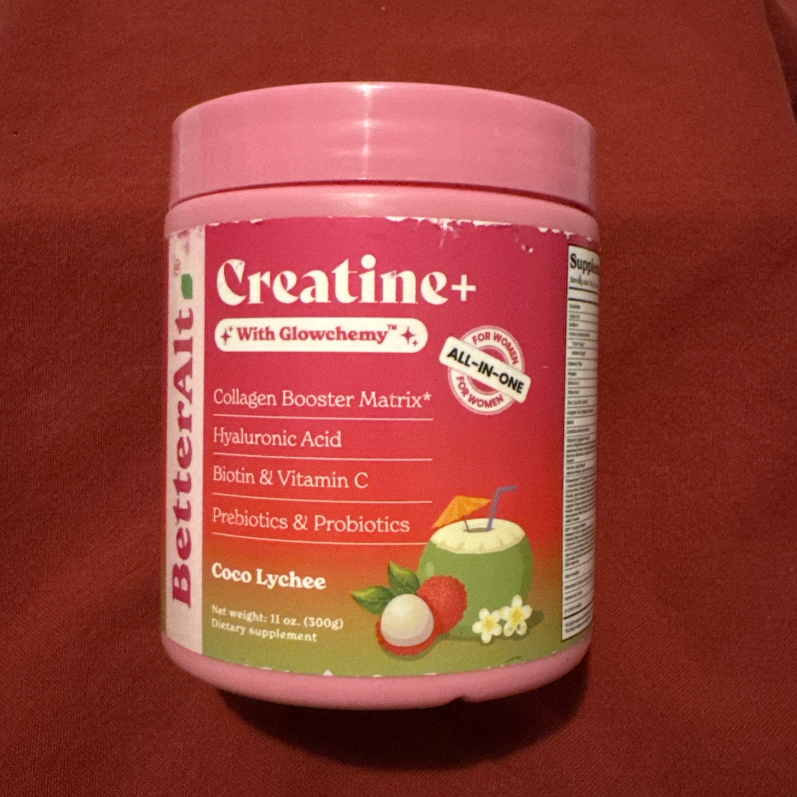 BetterAlt Creatine+ All-In-One Supplement for Women 11 oz NEW & SEALED! Exp 1/27