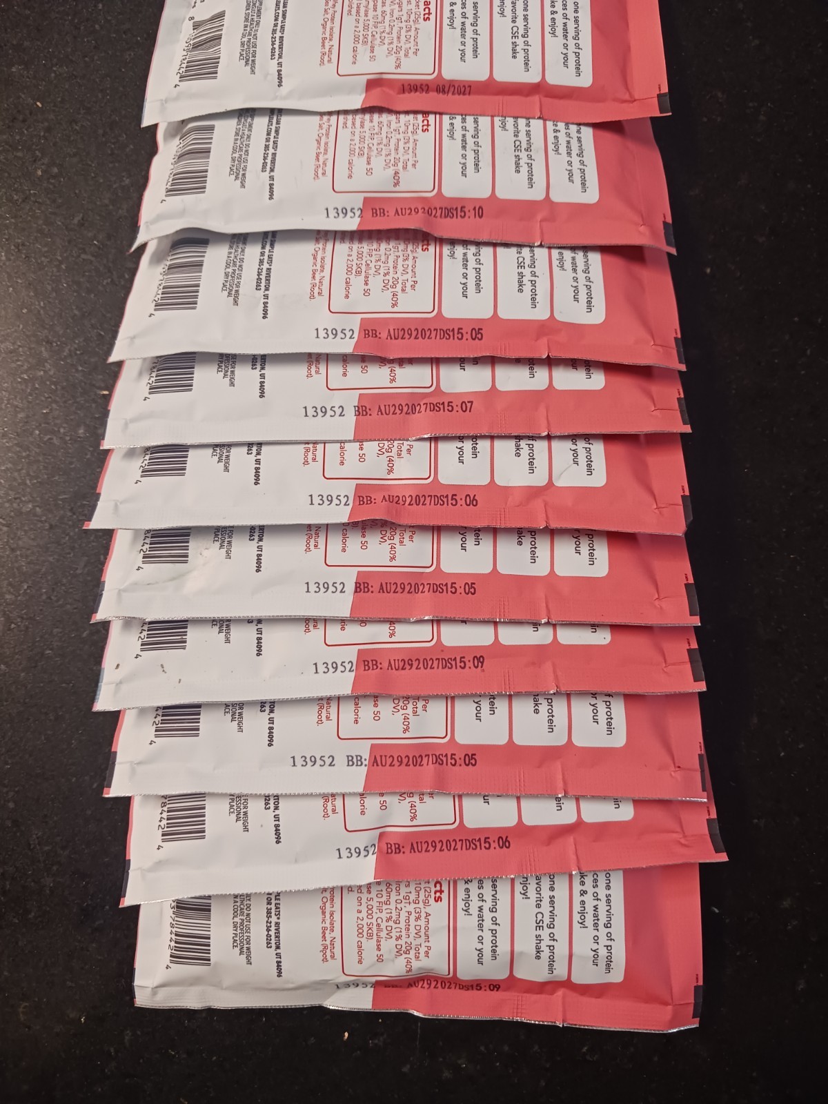 Clean Simple Eats Whey Protein Powder Peppermint 10 Stick Packs Exp 8/2027