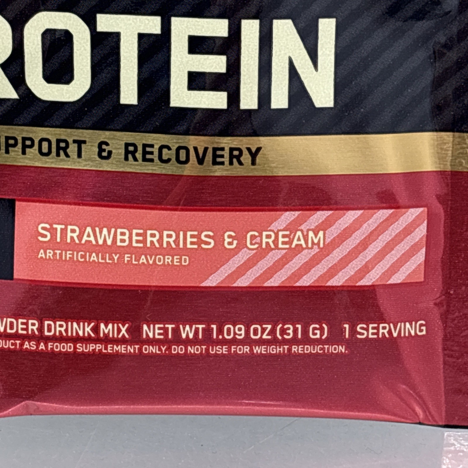 9X Optimum Nutrition Gold Standard 100% Whey Protein Powder 1 SERV STRAWBER B95