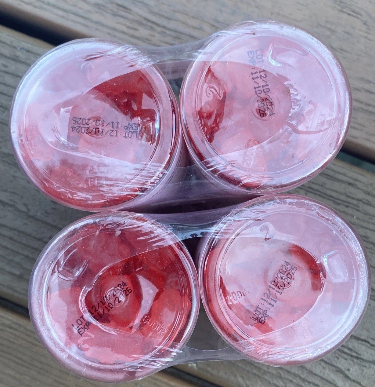 GRNLIFE Creatine Monohydrate Strawberry Flavor Gummies 60 Vegan Count Lot Of 4