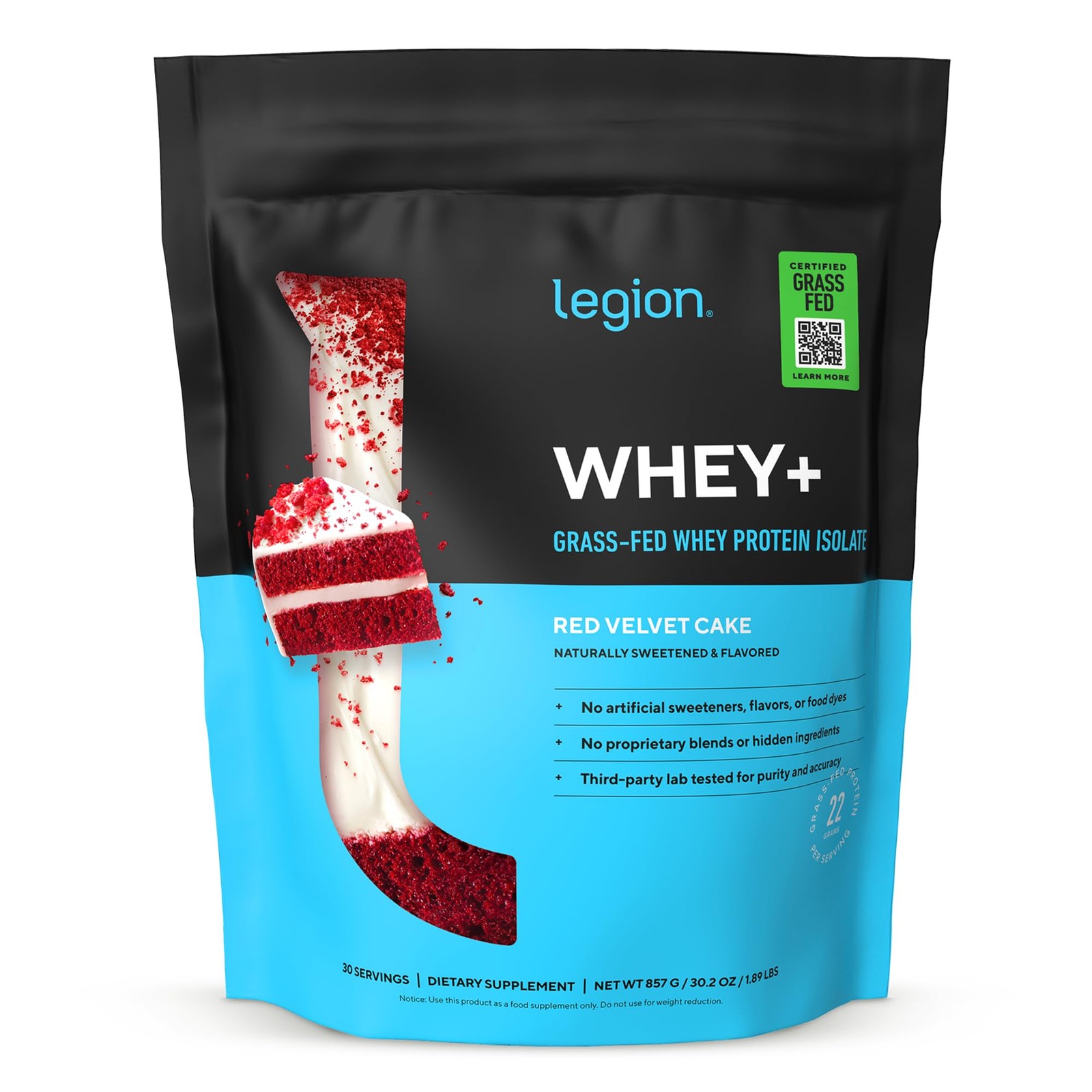 LEGION Whey+ Protein Whey Isolate from Grass Fed Cows Whey Protein Isolate P…