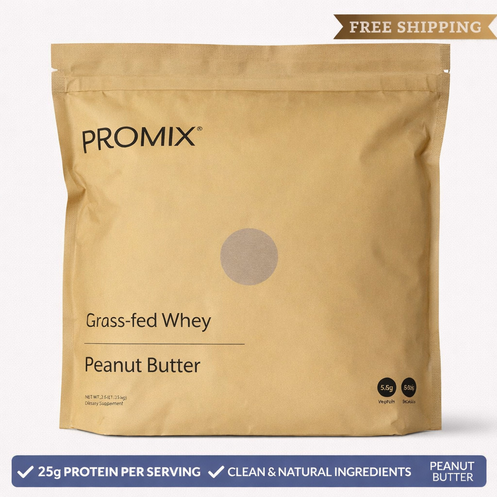 Promix Grass Fed Whey Protein Peanut Butter 2.5lb Clean Protein