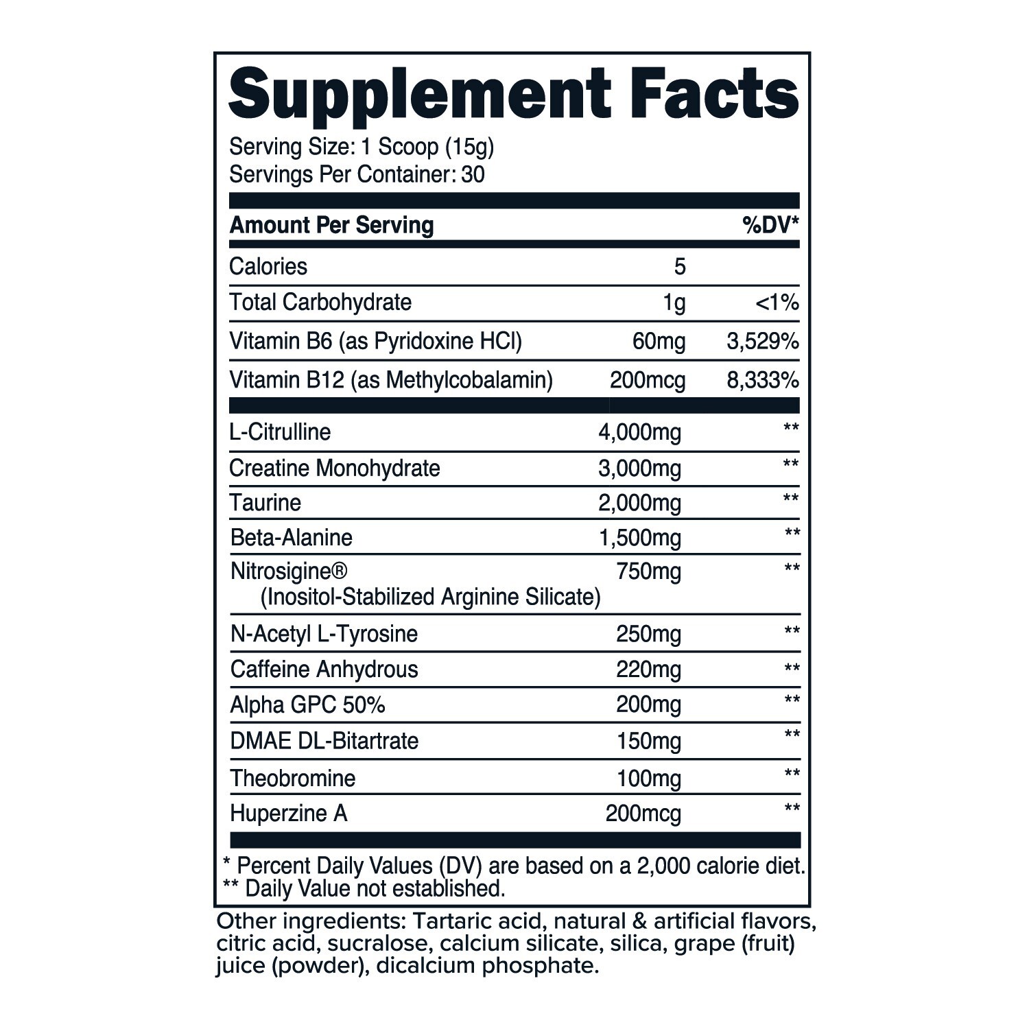 Primaforce Pre-Workout Complex Powder (30 Servings) – Grape Flavor