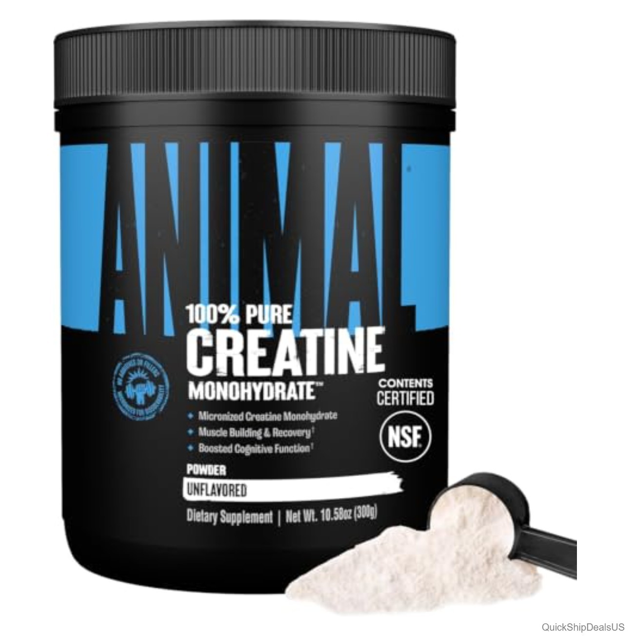 Micronized Creatine Monohydrate Powder 5g Per Serving Unflavored 300g Muscle