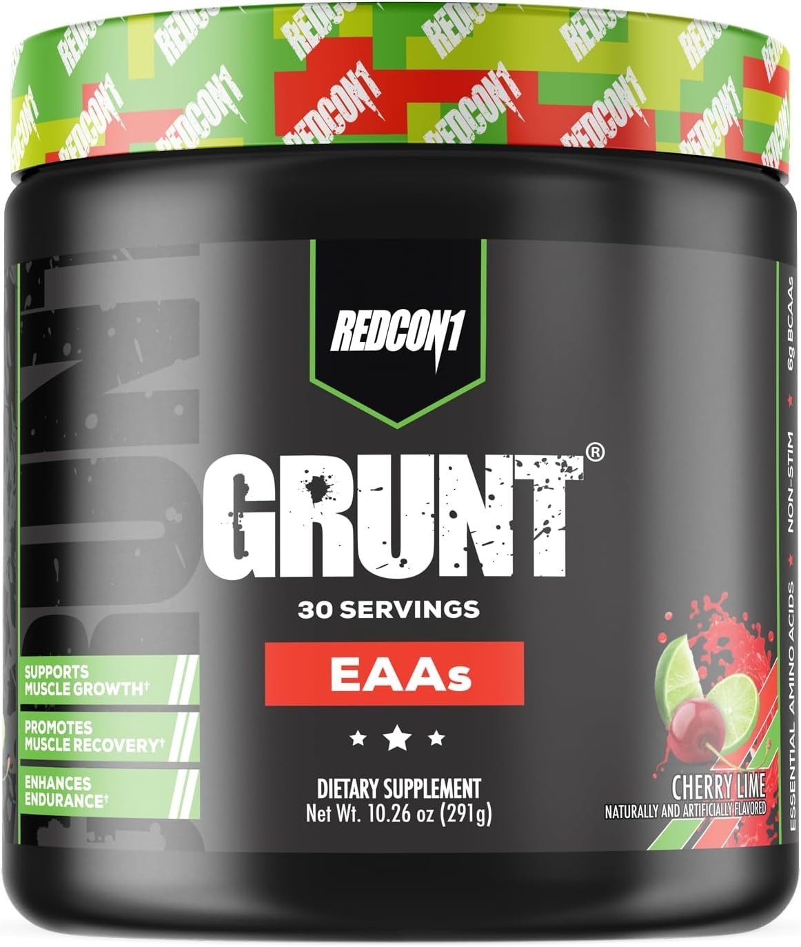 Redcon1 Grunt EAA BCAA Amino Acid Powder Lean Muscle Recovery 30svg 3 Flavors
