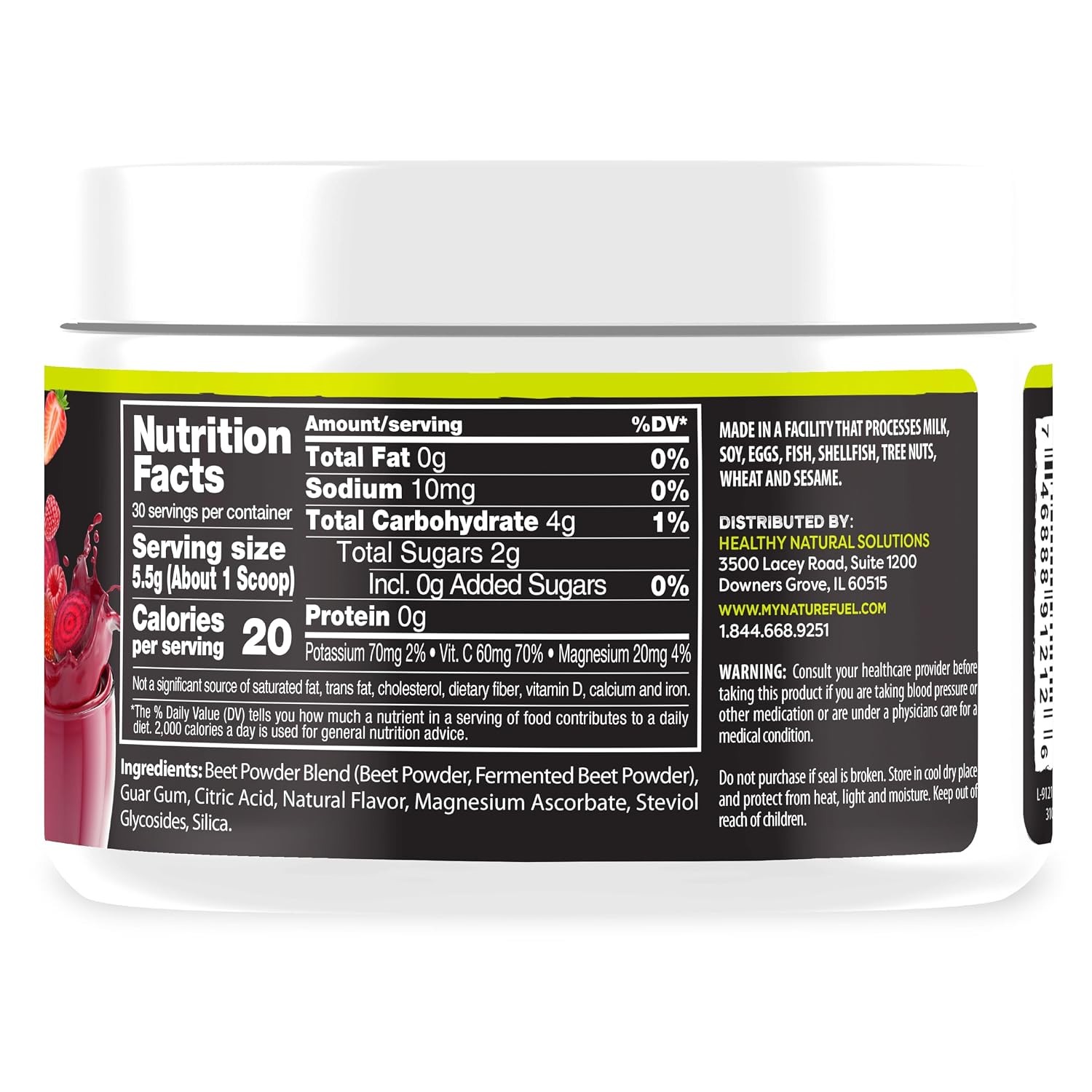 Vegan Beet Juice Powder Supplement 5.8 Ounce Beetroot Juice Powder Capsules
