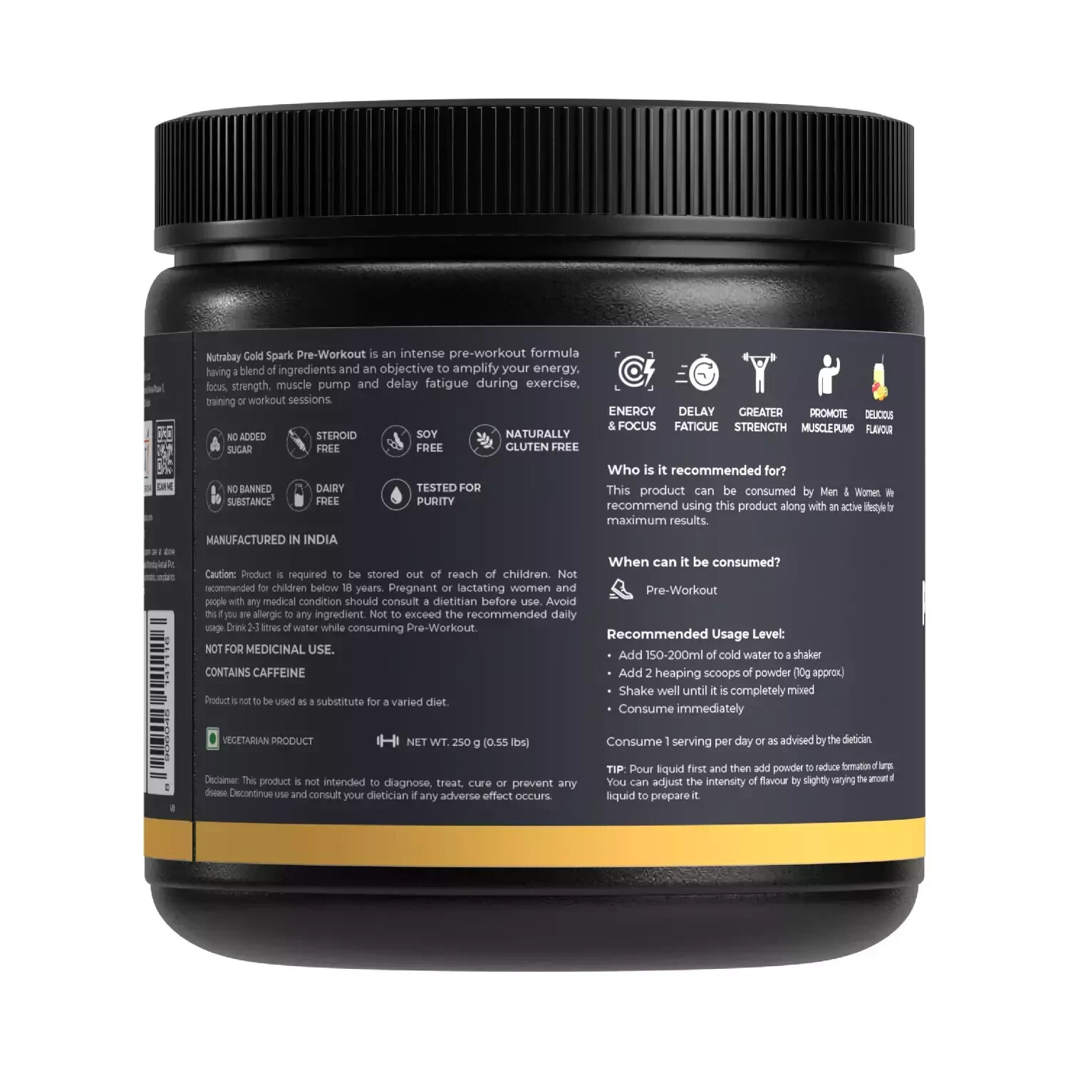 Gold Spark Pre Workout – 250g Fruit Punch 25 Servings best product