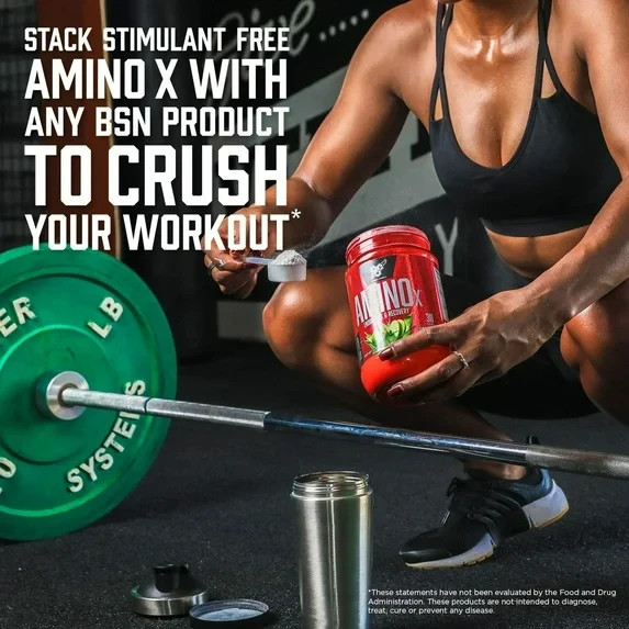 BSN Amino X Amino Acids + BCAA Powder, Watermelon, 30 Servings