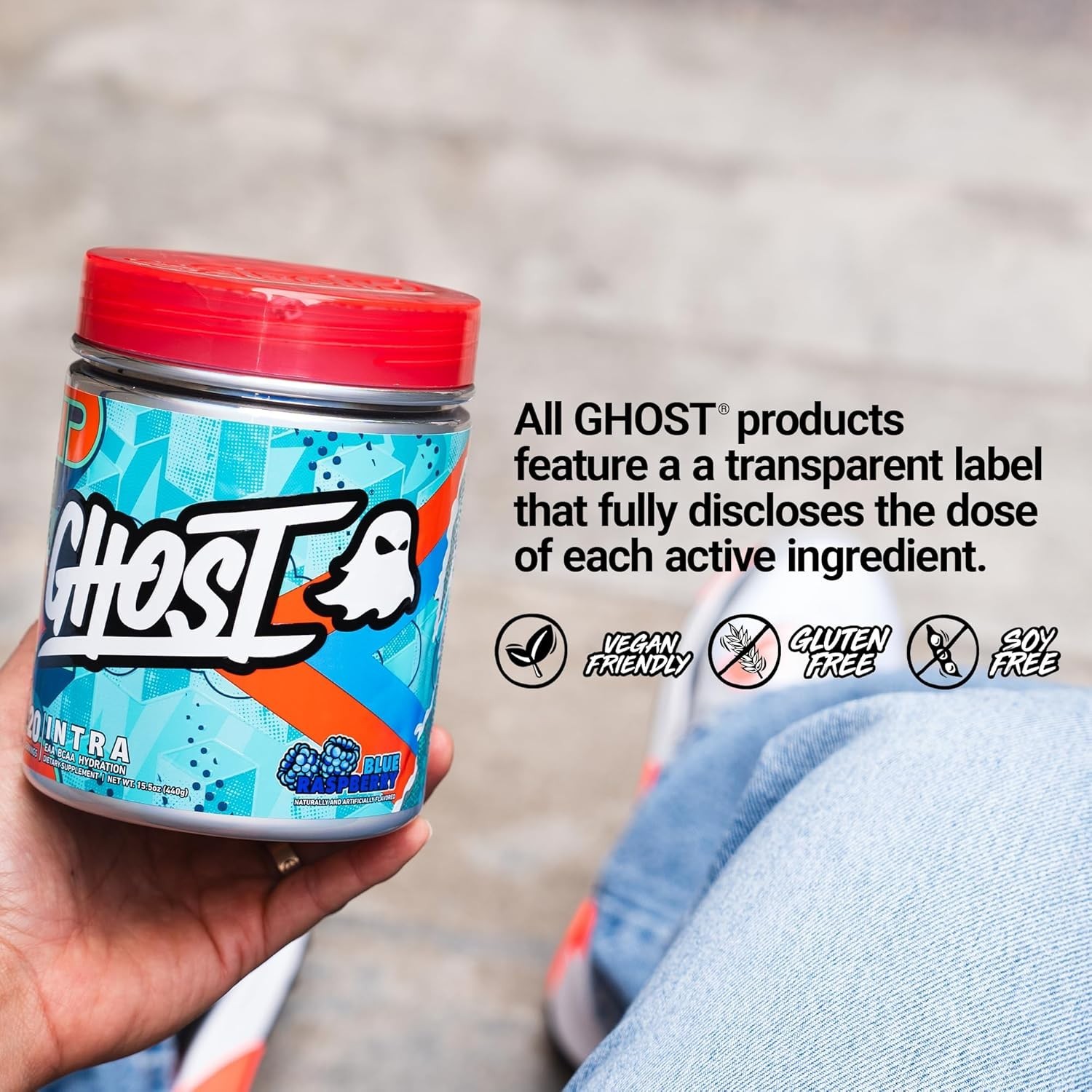 Essential Amino Acids & Nootropics | Intra Workout Powder Blue Raspberry 15.5oz