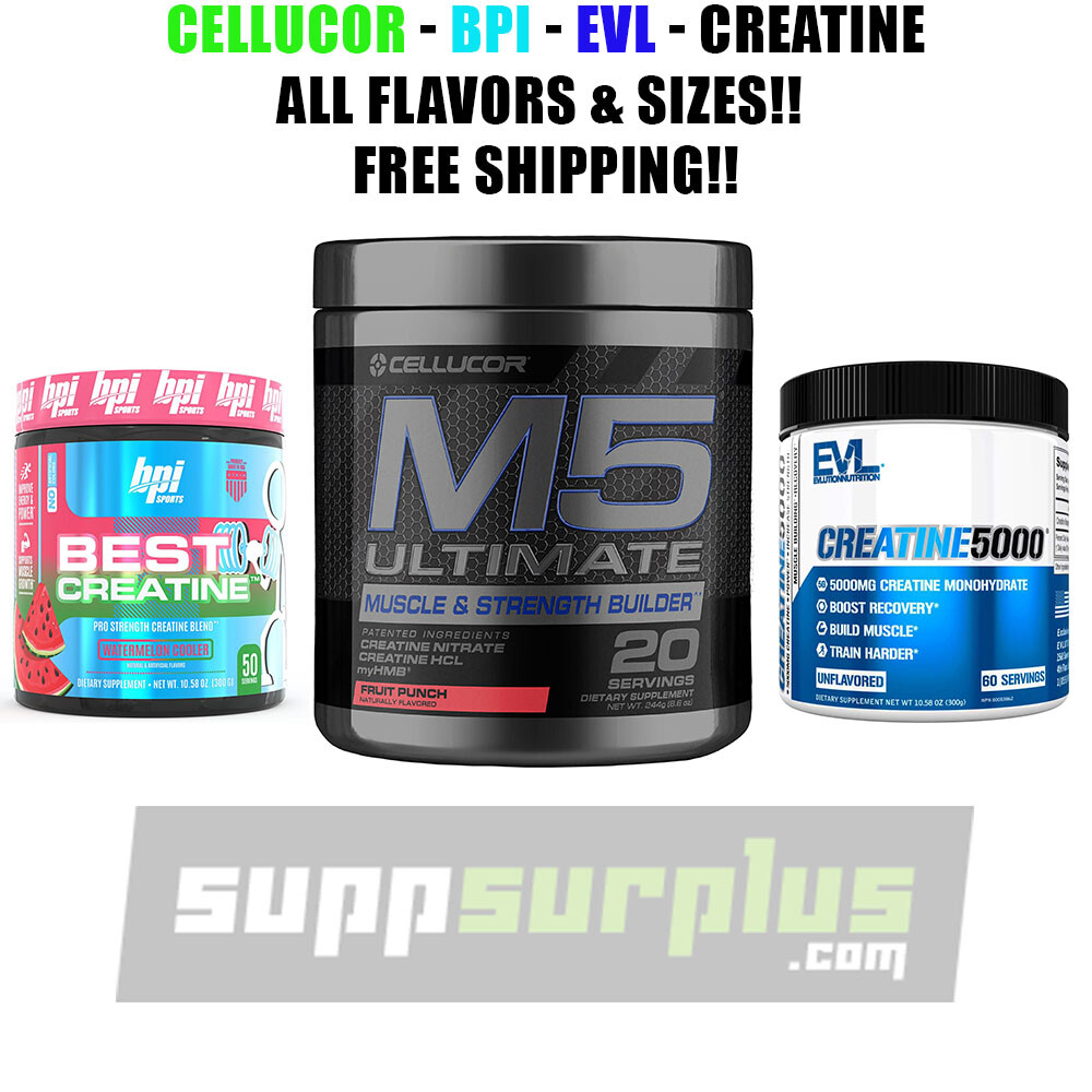 Cellucor M5 Ultimate Creatine Powder with Fruit Punch Flavor – 8.6 oz