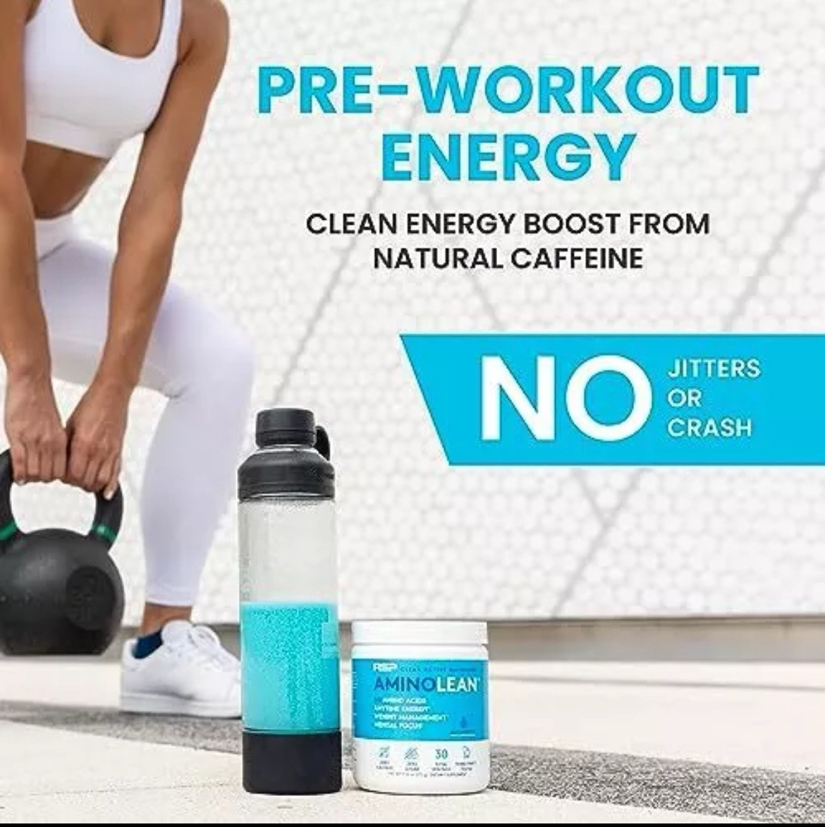 RSP Nutrition AminoLean Pre Workout Powder with BCAAs, Amino Acid Energy