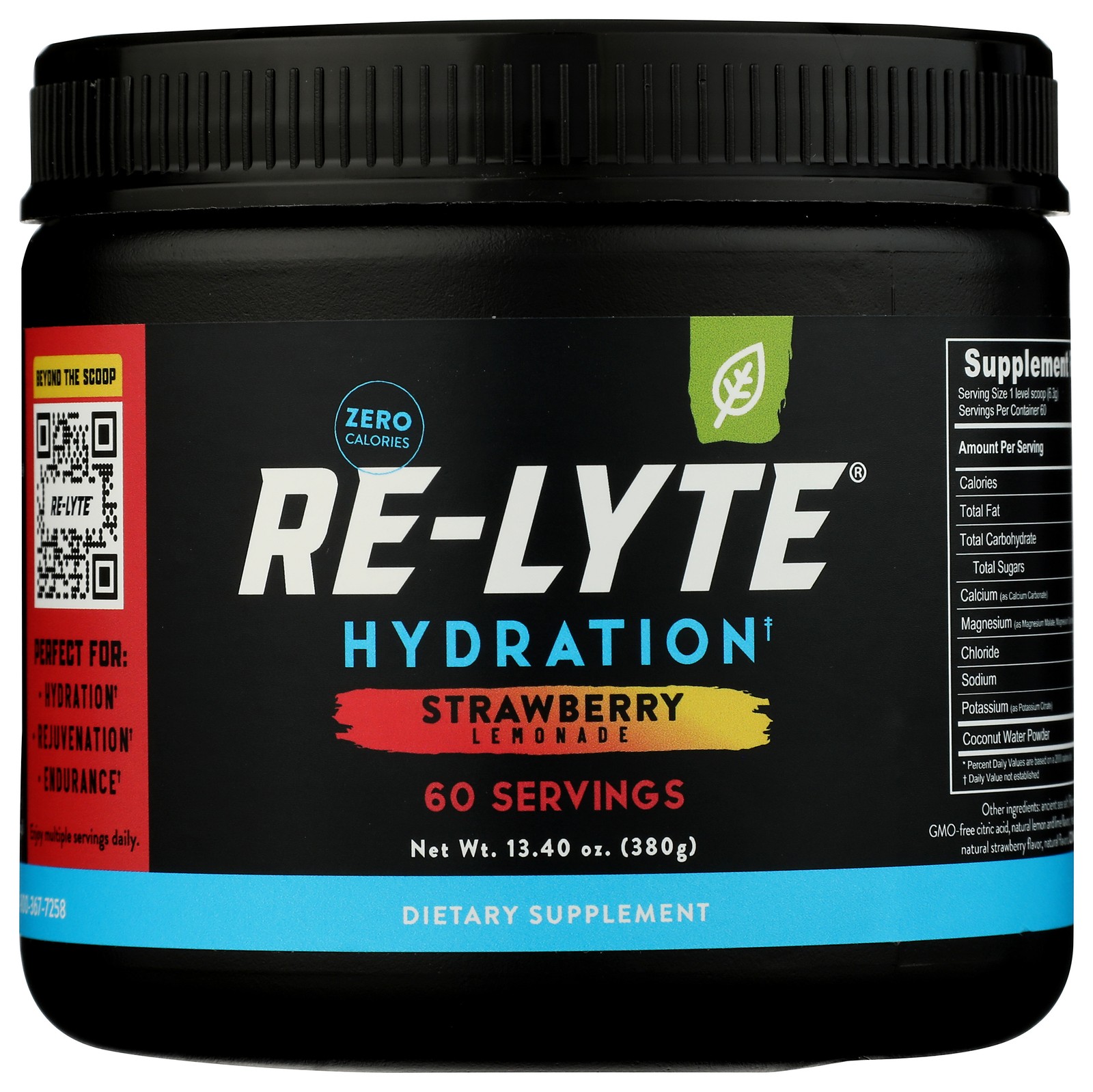 Re-Lyte Hydration Electrolyte Drink Mix Strawberry Lemonade 60 Servings 6 Pack