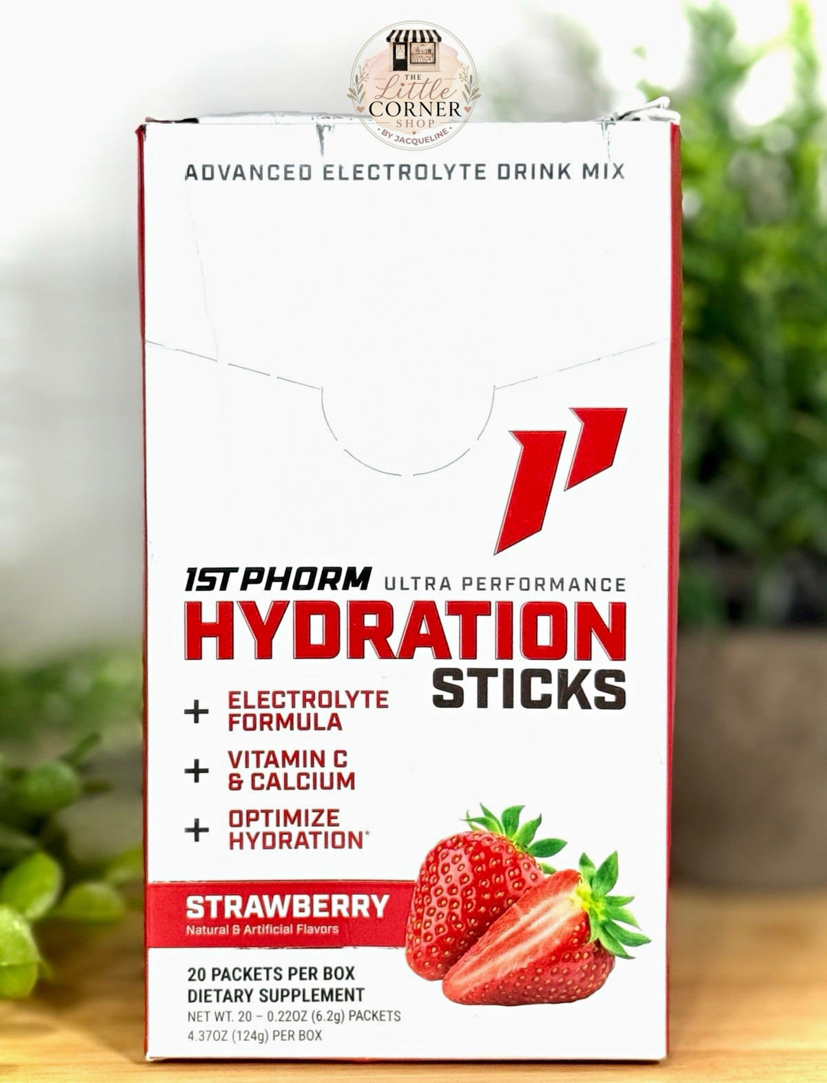 1st Phorm Hydration Sticks Strawberry Electrolyte Drink Mix 20 Pack Box New
